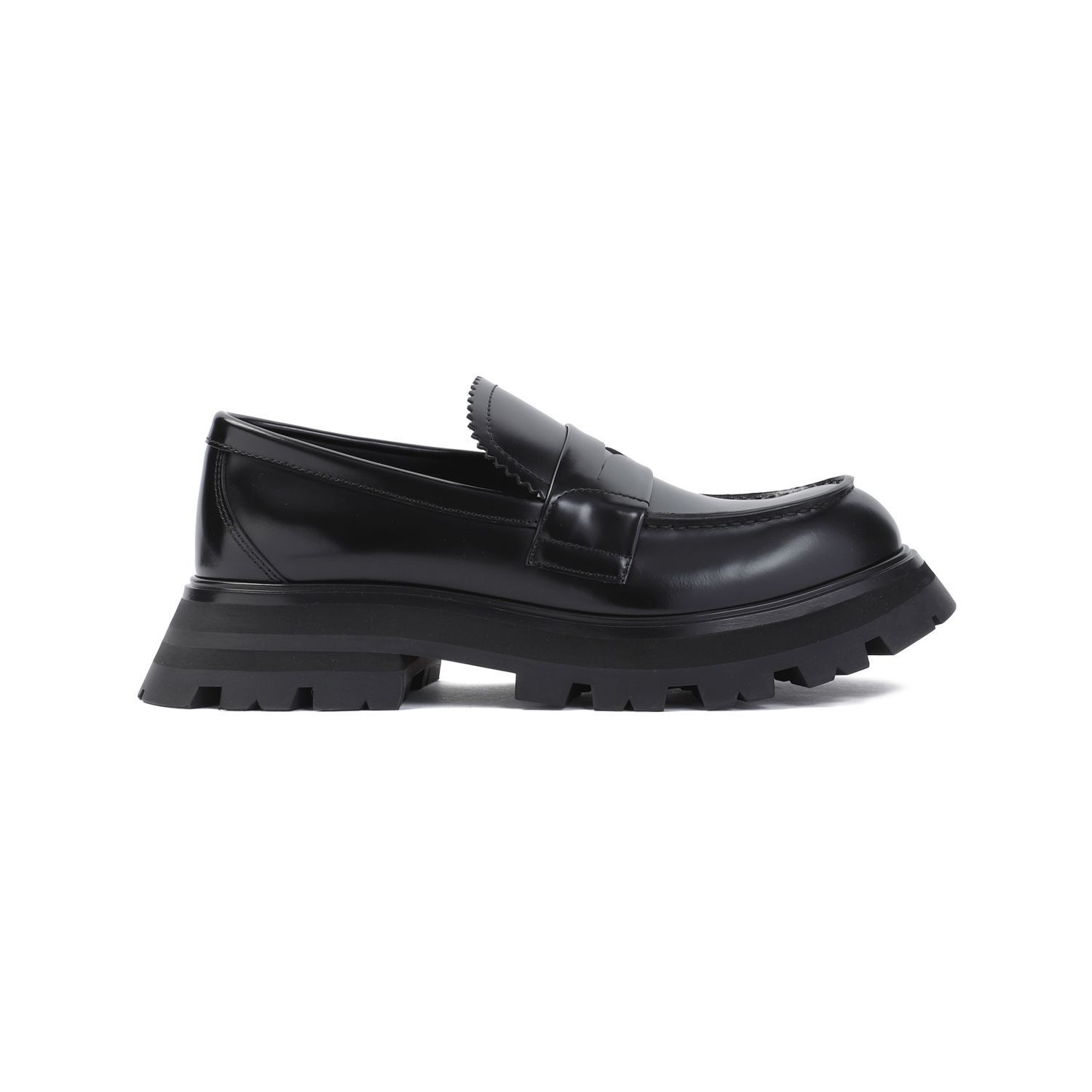 o1s22i1n0125 Leather Wander Loafers in Black