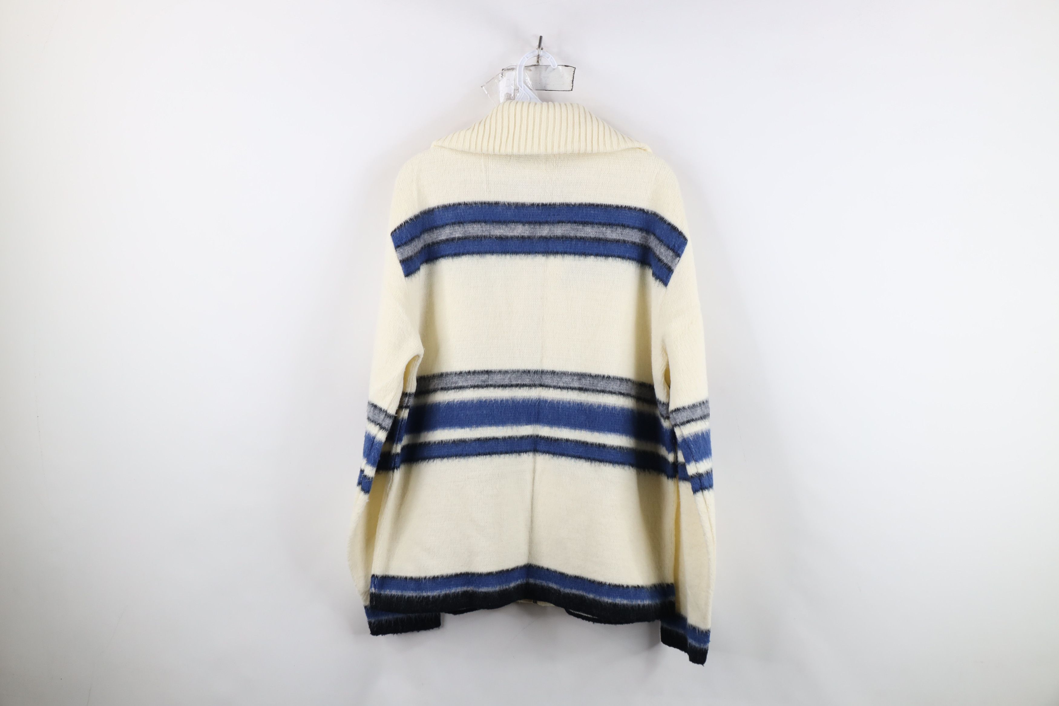 Vintage Vintage 60s Streetwear Striped Full Zip Cardigan Sweater USA Size US L / EU 52-54 / 3 - 12 Thumbnail