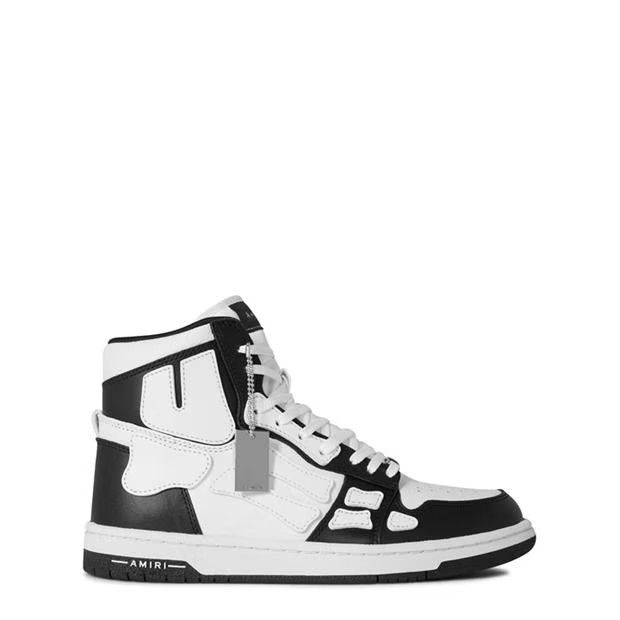 image of Amiri O1G2R1Mq0324 High Top Trainers In Black & White Shoes in Black/White, Men's (Size 13)