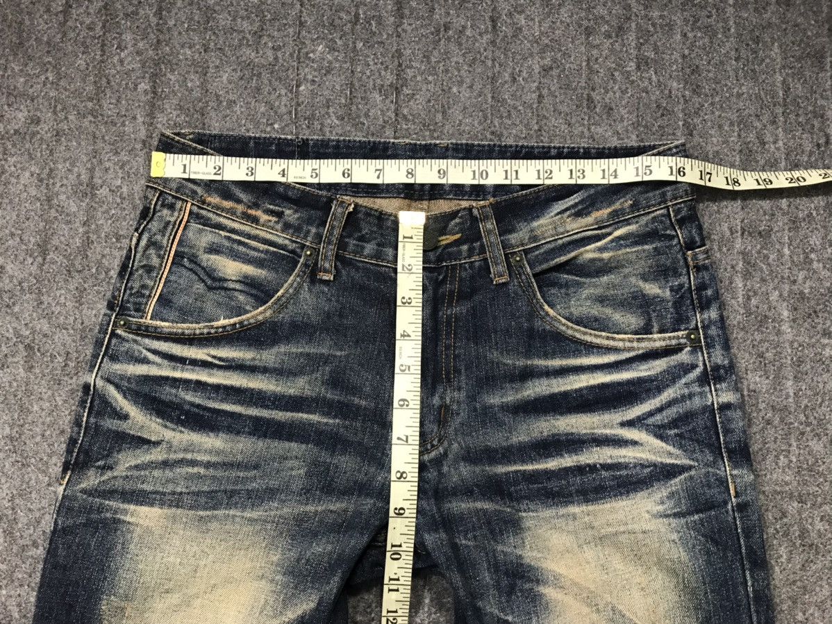 Japanese Brand Dpsr Denim People Republic Whisker Indigo Denim Jean Size US 33 - 11 Thumbnail