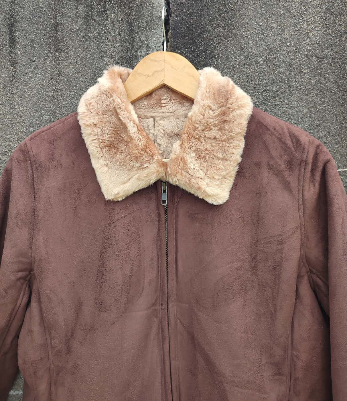 Designer × Japanese Brand Vintage First Bell Faux Shearling Zip Jacket (Japan) Size US M / EU 48-50 / 2 - 3 Thumbnail