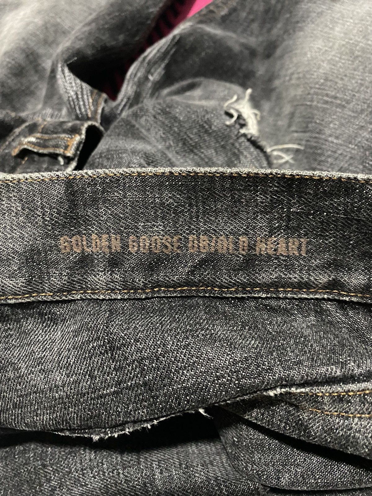 Golden Goose GGDB Selvedge Low Distressed denim Jeans Size US 31 - 7 Thumbnail