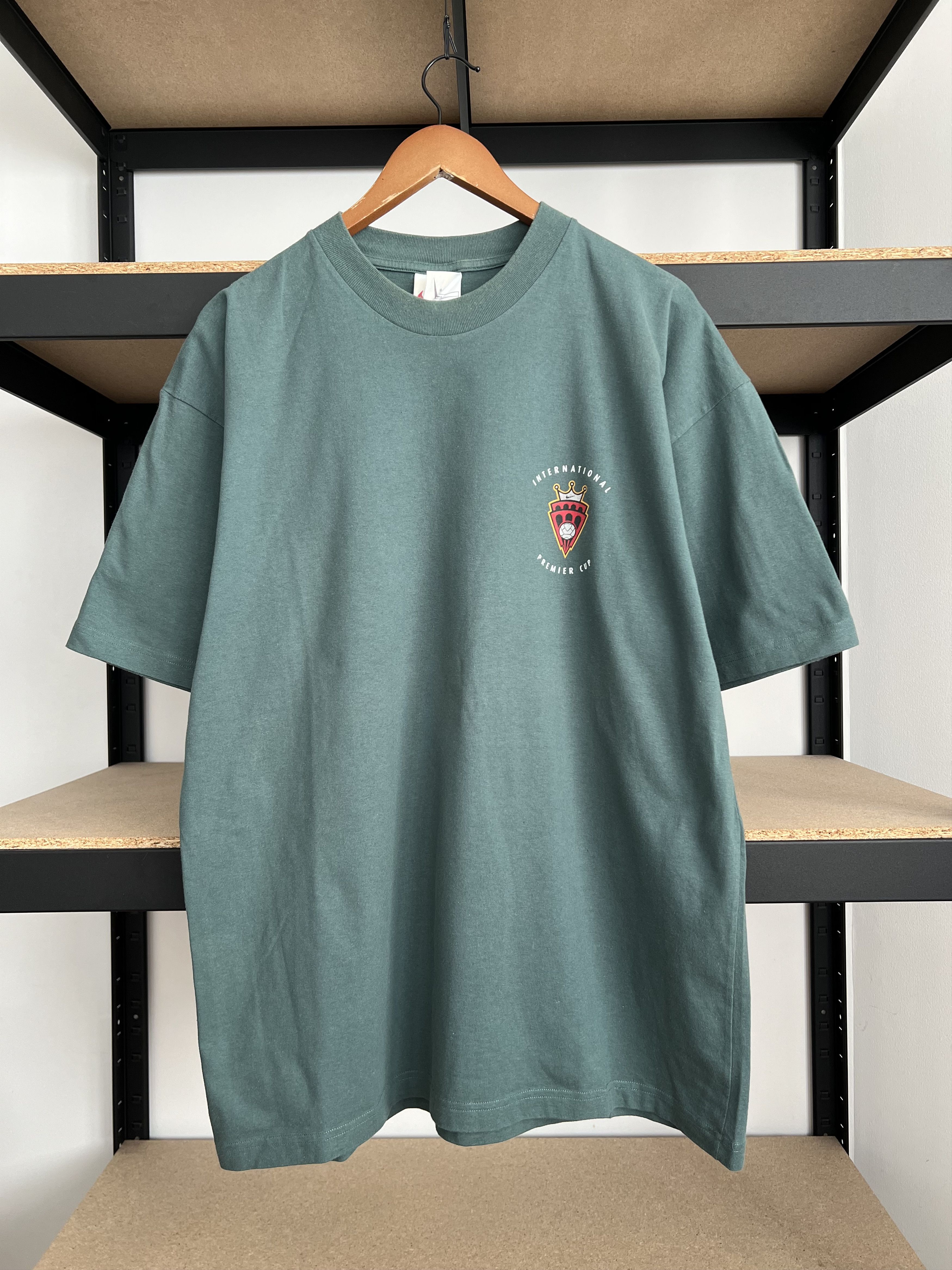 Nike Vintage 90s Nike International Premier Cup Soccer T-shirt Size US L / EU 52-54 / 3 - 1 Thumbnail