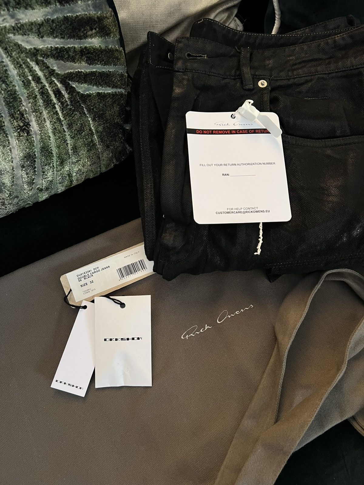 Rick Owens Drkshdw Rick Owens Double Cargo Jeans Size US 32 / EU 48 - 3 Thumbnail