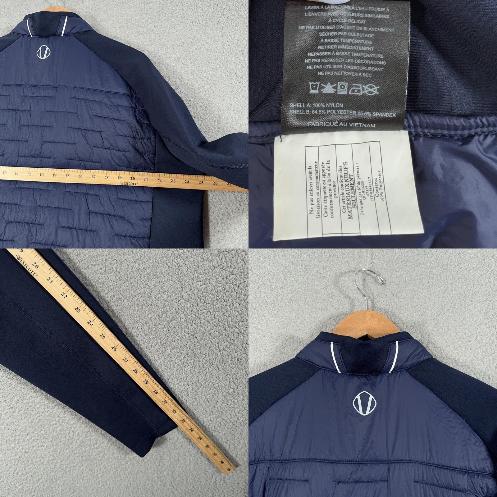 Hamilton Sunice Hamilton Element Shield Thermal Jacket Mens XL Blue Golf Puffer Softshell Wind-Resistant Zip Pockets Full Zip Size US XL / EU 56 / 4 - 8 Thumbnail