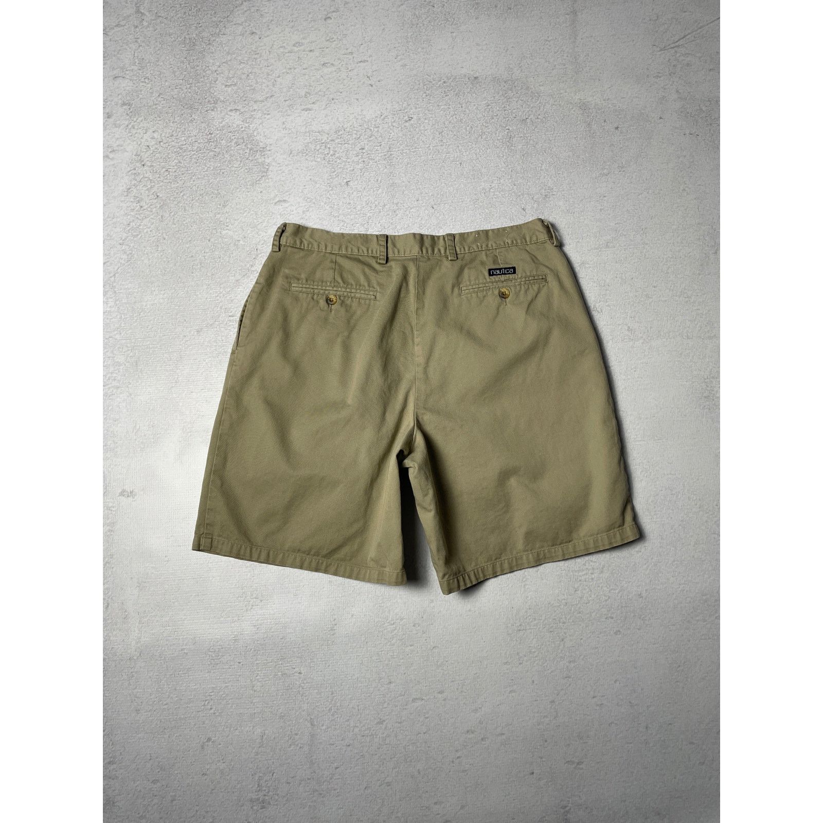 Nautica Vintage Nautica Brown Preowned Chino Shorts - Men's 36W Size US 36 / EU 52 - 2 Thumbnail