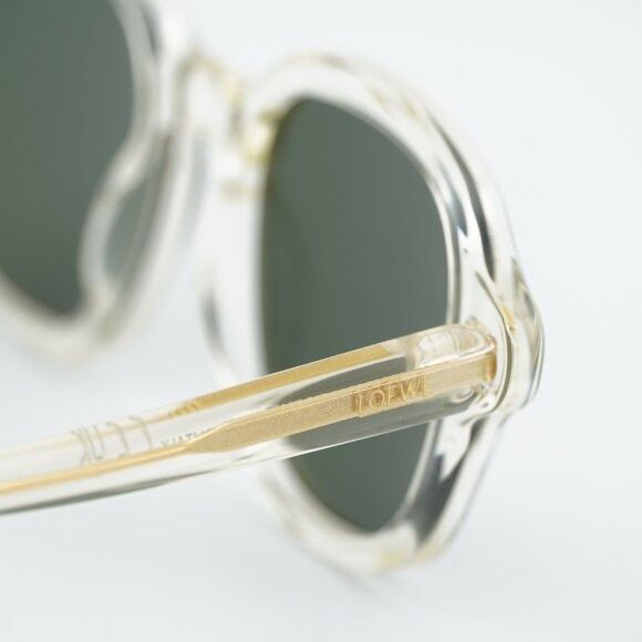 Loewe Loewe LW40163I 57N Sunglasses Transparent Yellow Square Size ONE SIZE - 4 Thumbnail