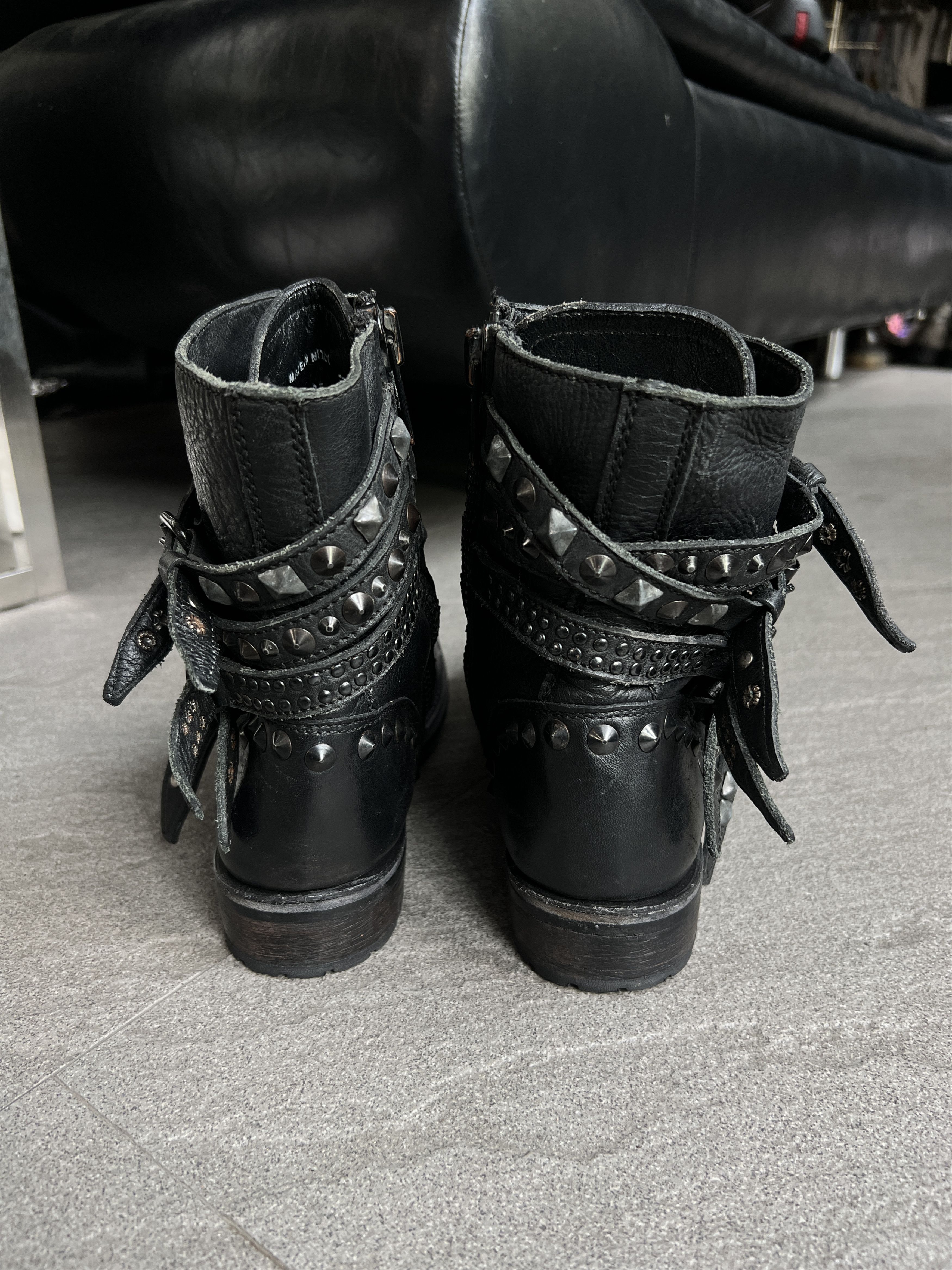 ASH ASH Punk Studded Biker Combat Boots EU40 Size US 10 / IT 40 - 7 Thumbnail
