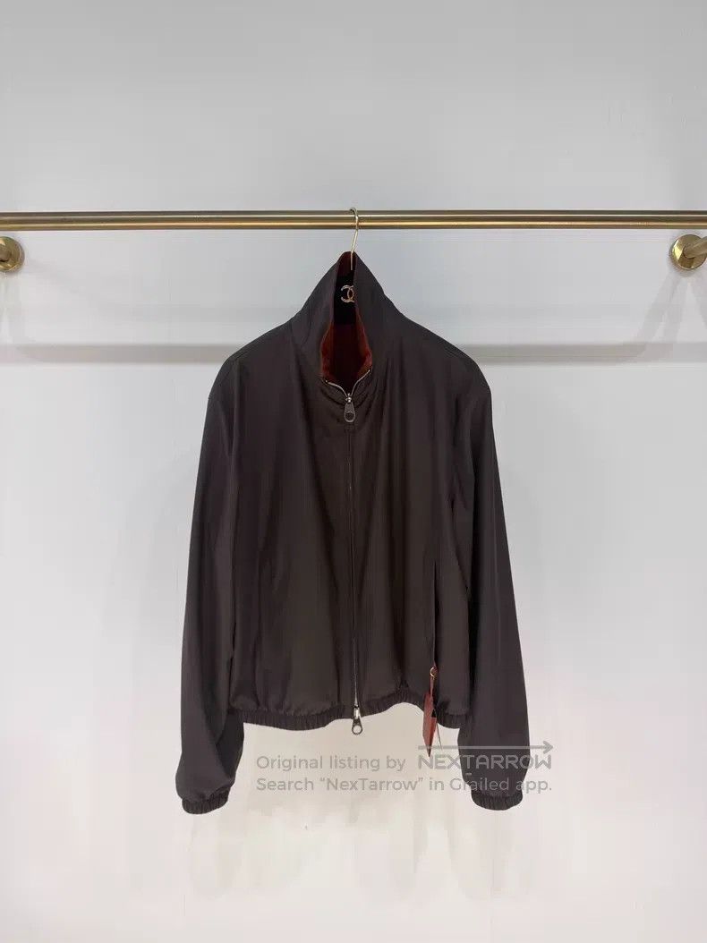 Loro Piana Loro Piana 26款bomber mocha cashmere lined reversible jacke Size M / US 6-8 / IT 42-44 - 1 Thumbnail