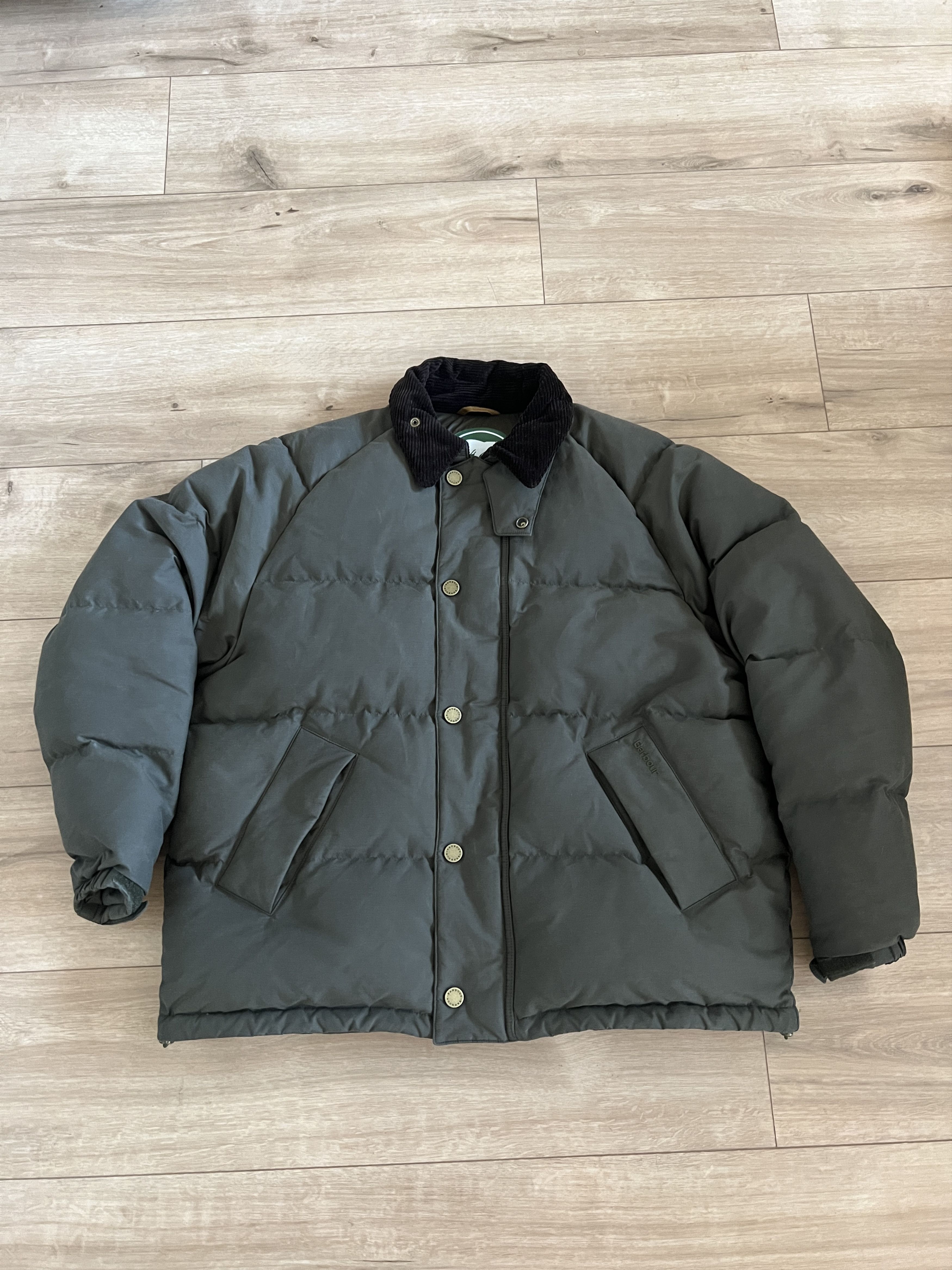 SOREL Sorel x Barbour Green Down Transport Wax Puffer Jacket Size US M / EU 48-50 / 2 - 1 Thumbnail