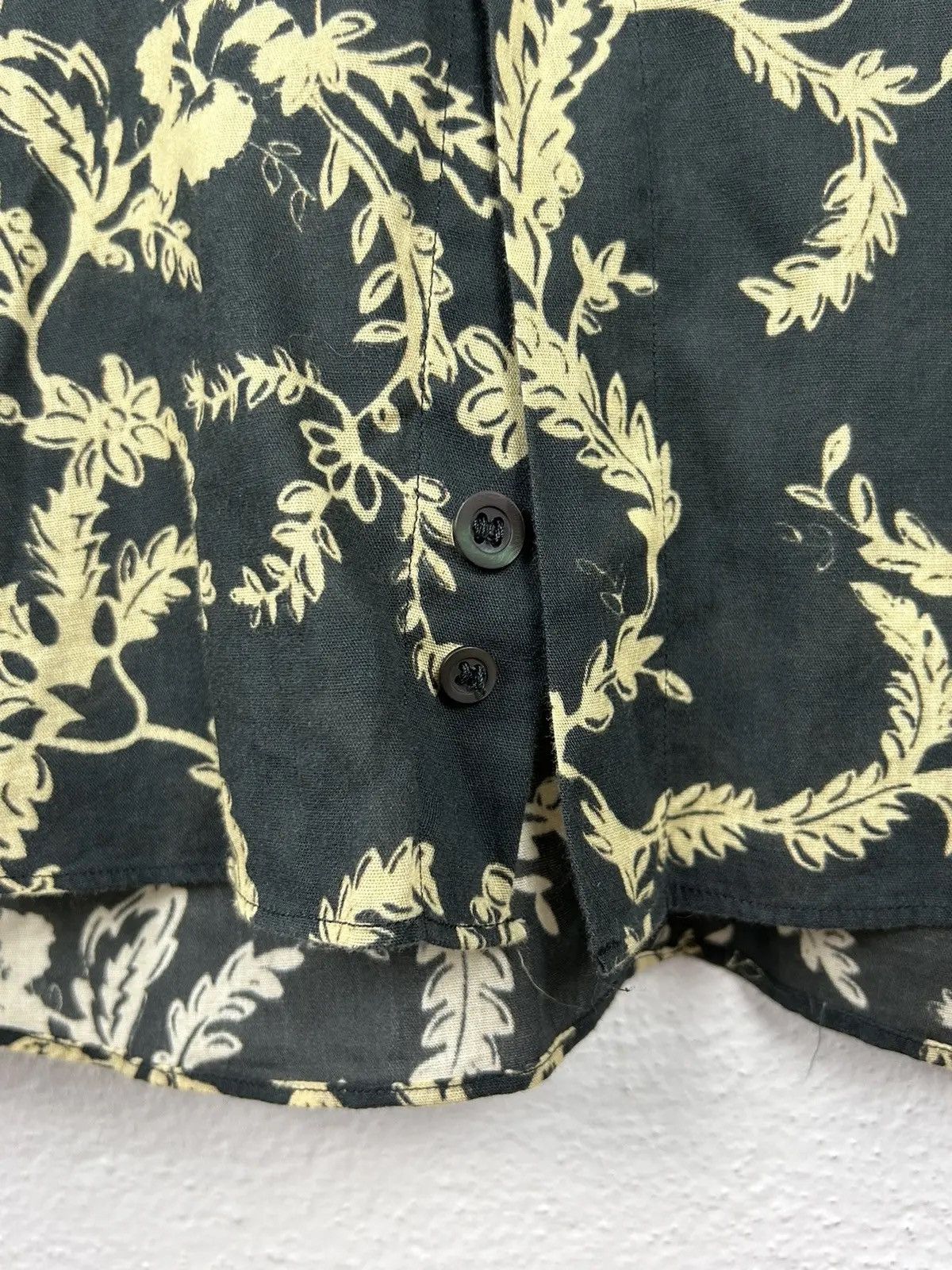 Dries Van Noten Dries Van Noten Floral Leaves Ornament Long Sleeve Shirt Size US L / EU 52-54 / 3 - 4 Thumbnail