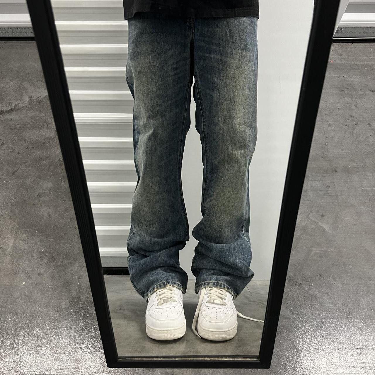 Japanese Brand × Vintage Vintage Y2K Faded Medium Wash Denim Jeans! Size US 34 / EU 50 - 1 Thumbnail