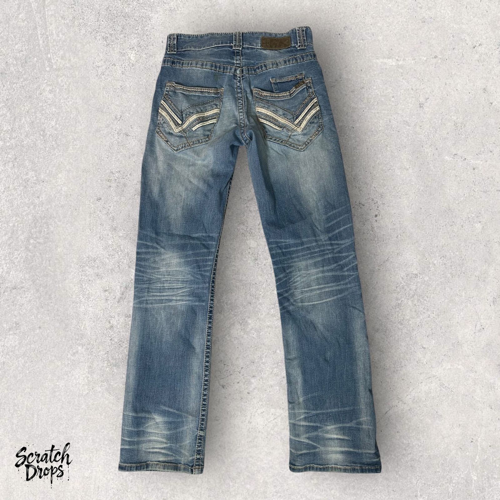 Buckle Black Vintage Y2K Buckle Black Men's Bootleg Jeans Size 29R Fit Size US 29 - 4 Thumbnail