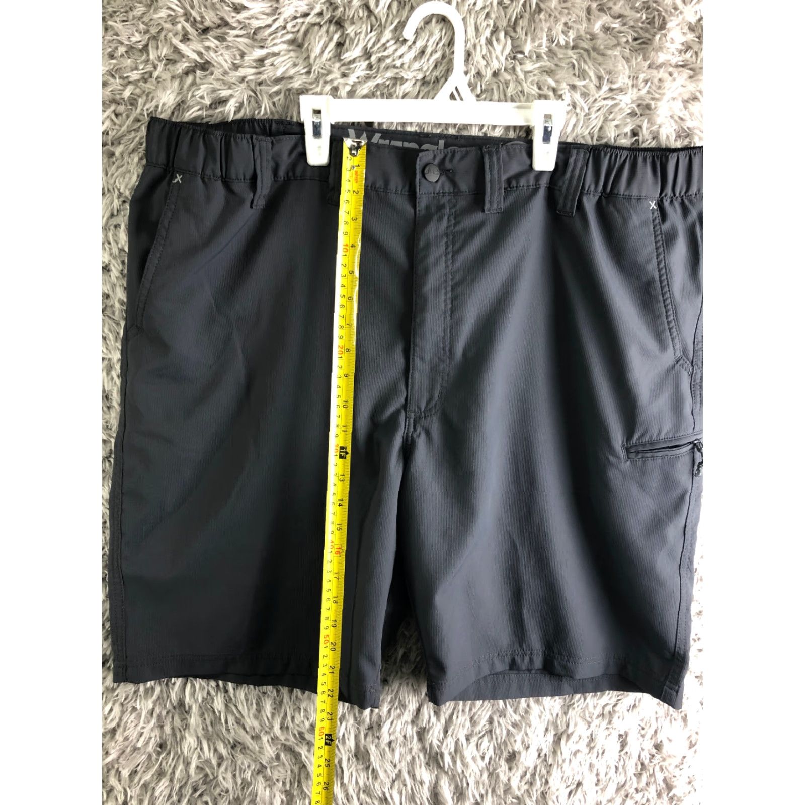 Wrangler Wrangler Bermuda Shorts Men's 44 Mid Rise Dark Wash Black Utility 5-Pocket Denim Shorts Regular Fit Belt Loops Size US 44 / EU 60 - 3 Thumbnail