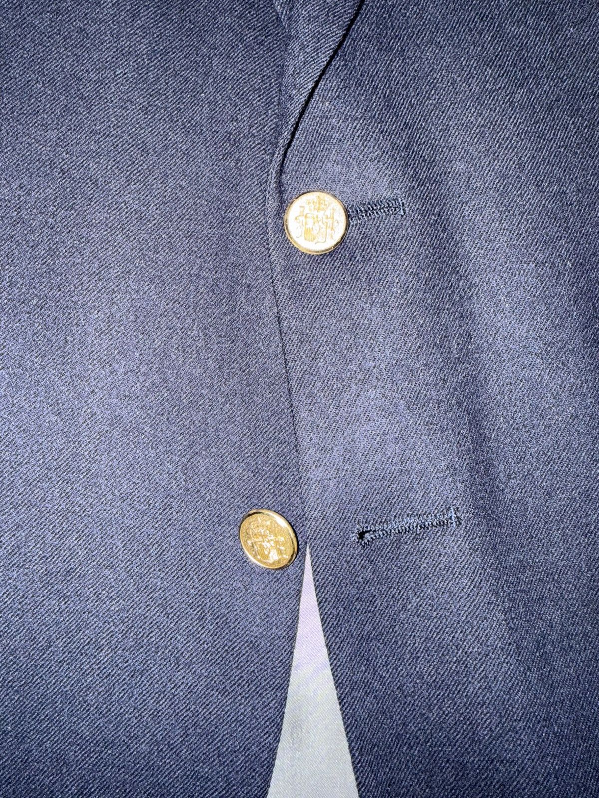 Chaps Ralph Lauren Vintage Chaps Ralph Lauren Navy Blazer USA Wool Size 40R - 3 Thumbnail