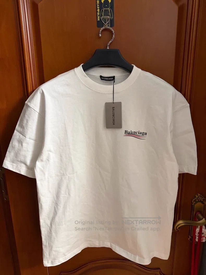 Balenciaga Coca-Cola Wave Logo Short Sleeve T-Shirt