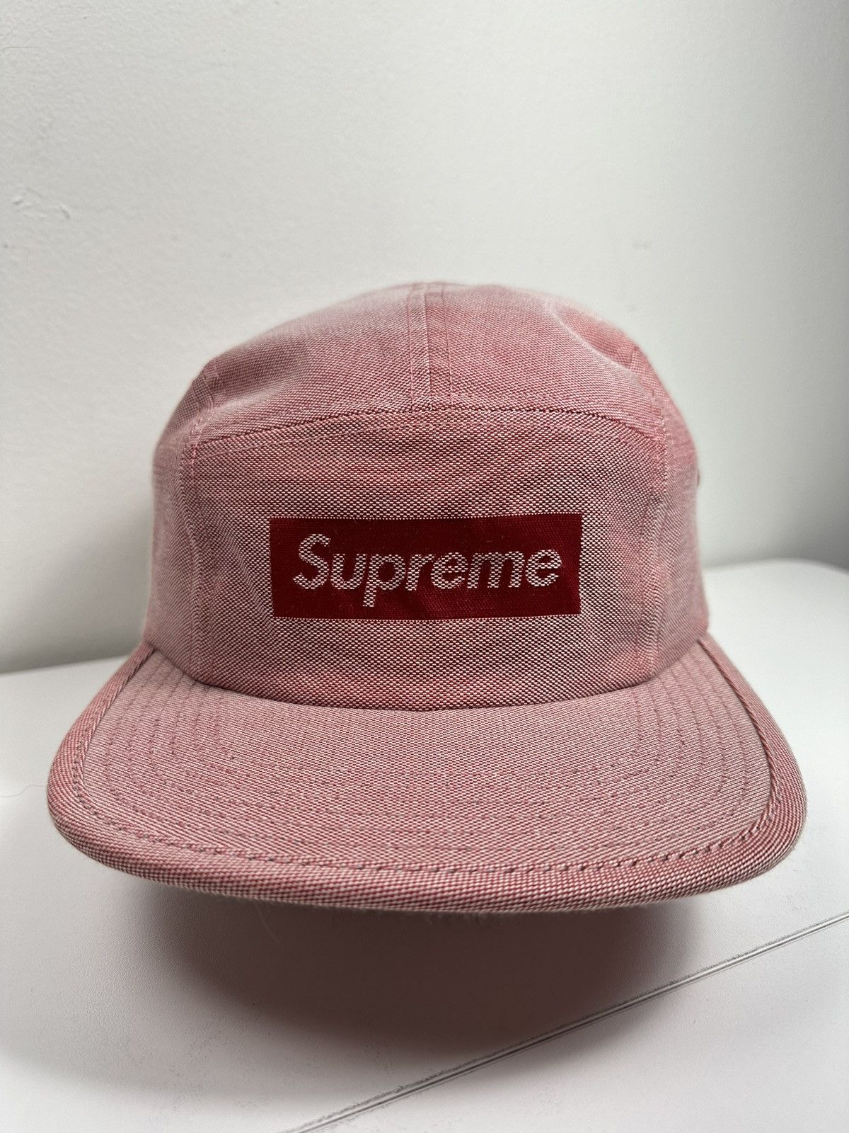 Supreme Supreme Jacquard Logo Camp Cap Hat Size ONE SIZE - 1 Thumbnail