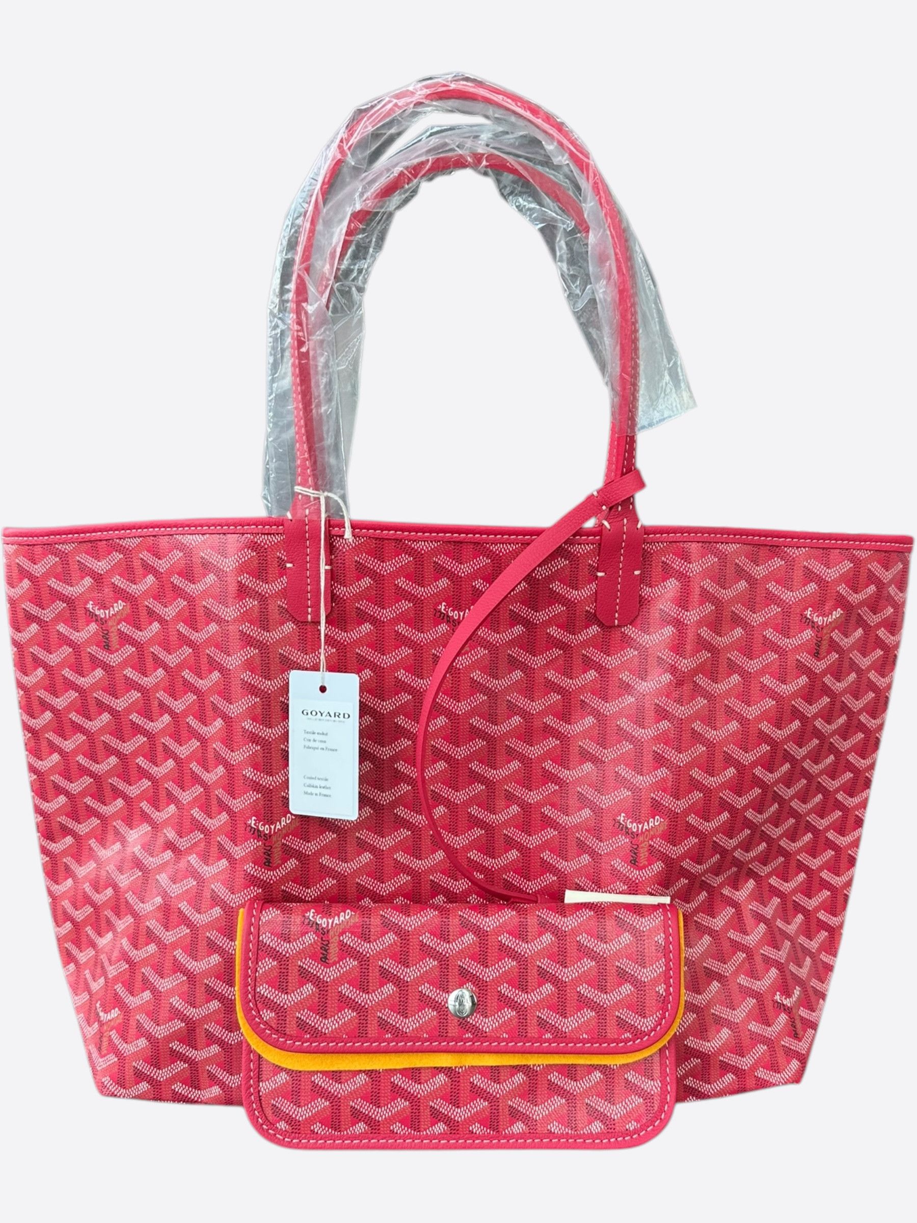 Goyard Fuchsia Pink Reversible St. Louis Pm Tote Bag, Women's