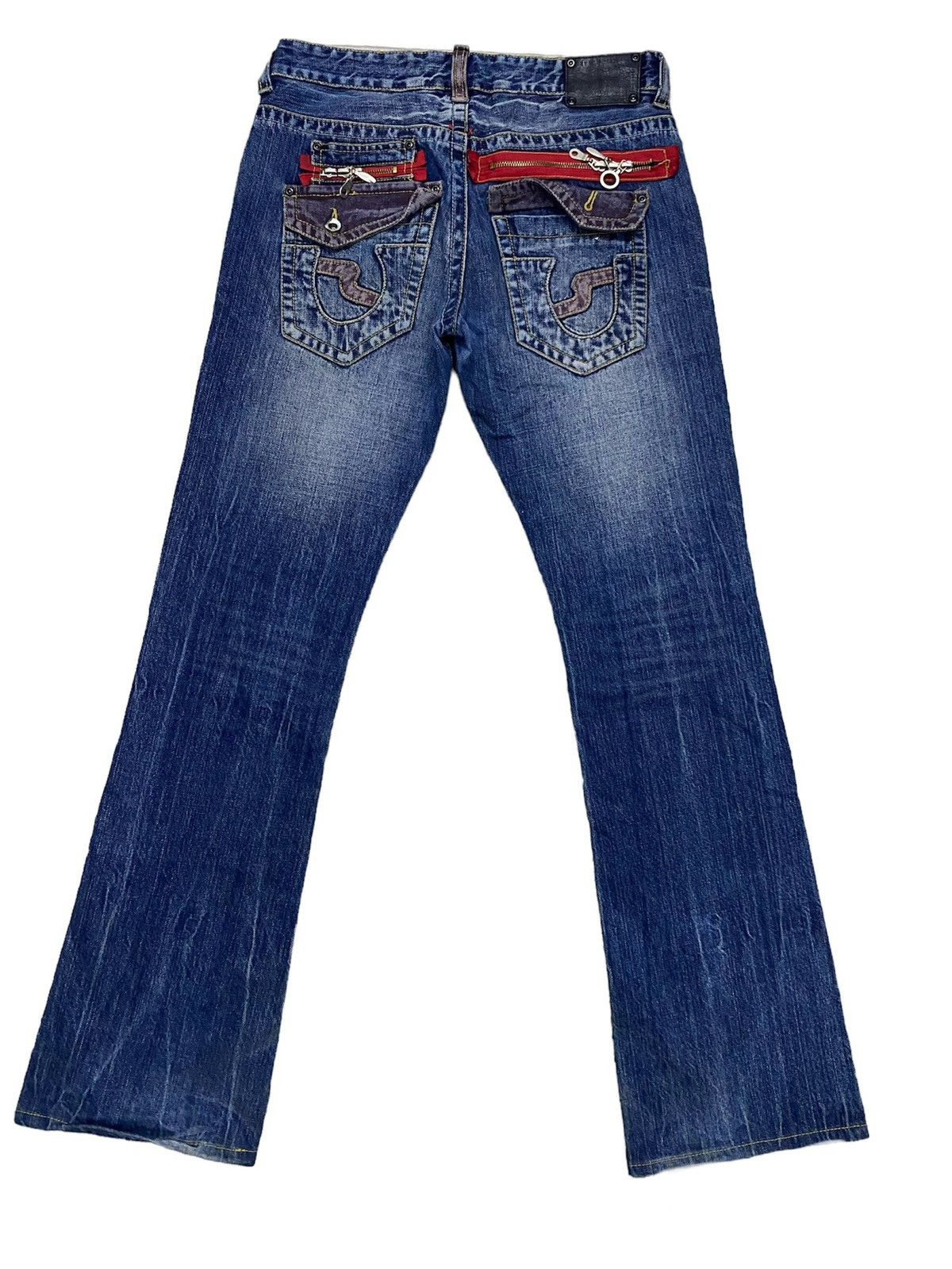 FLARE JAPANESE BRAND SEMANTIC DESIGN RIPPED STYLE PAINTED