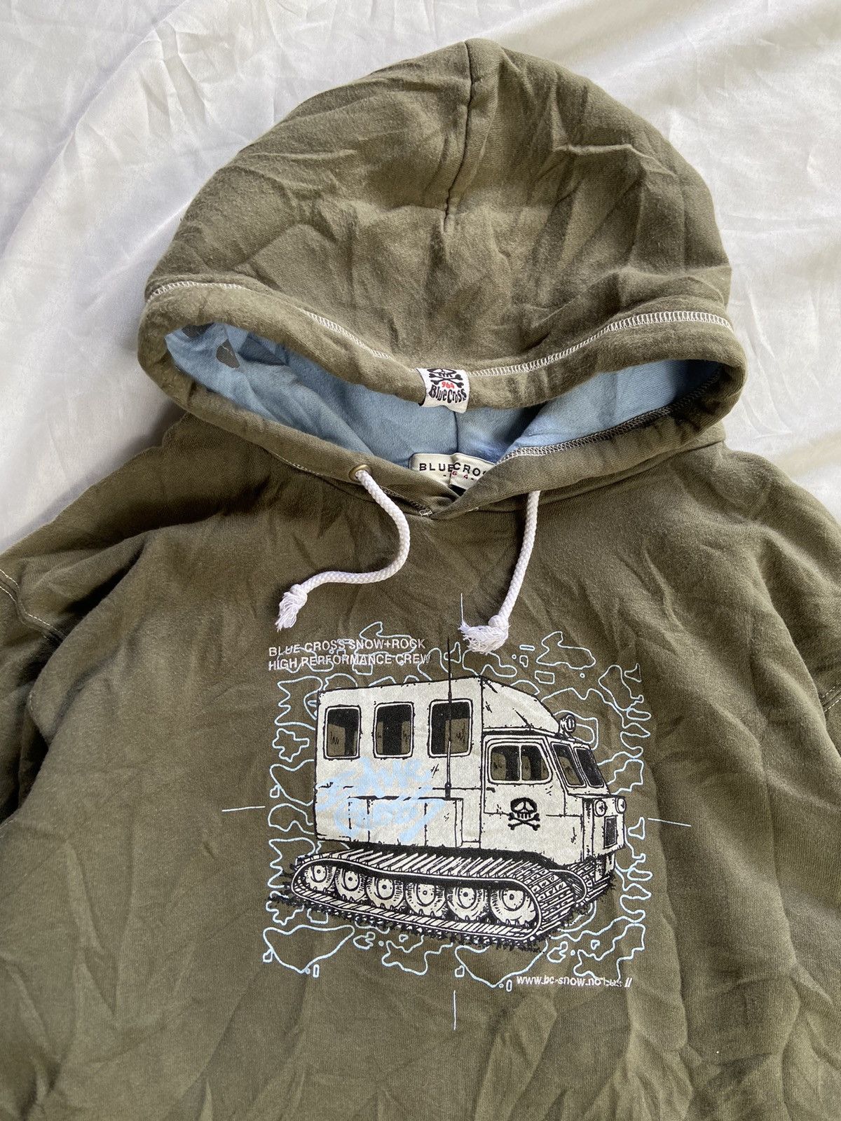 Japanese Brand BLUE CROSS SNOW+ROCK HIGH PERFORMANCE CREW HOODIE Size US M / EU 48-50 / 2 - 6 Thumbnail