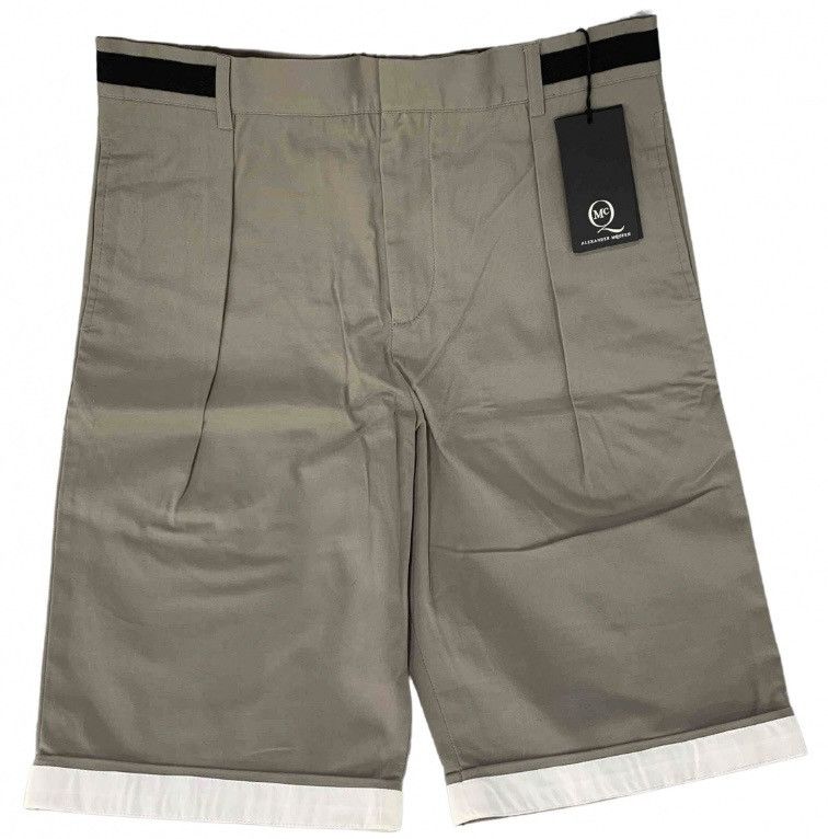 McQ Alexander McQueen Alexander McQueen McQ contrast taupe walking shorts S NEW Size US 32 / EU 48 - 1 Thumbnail