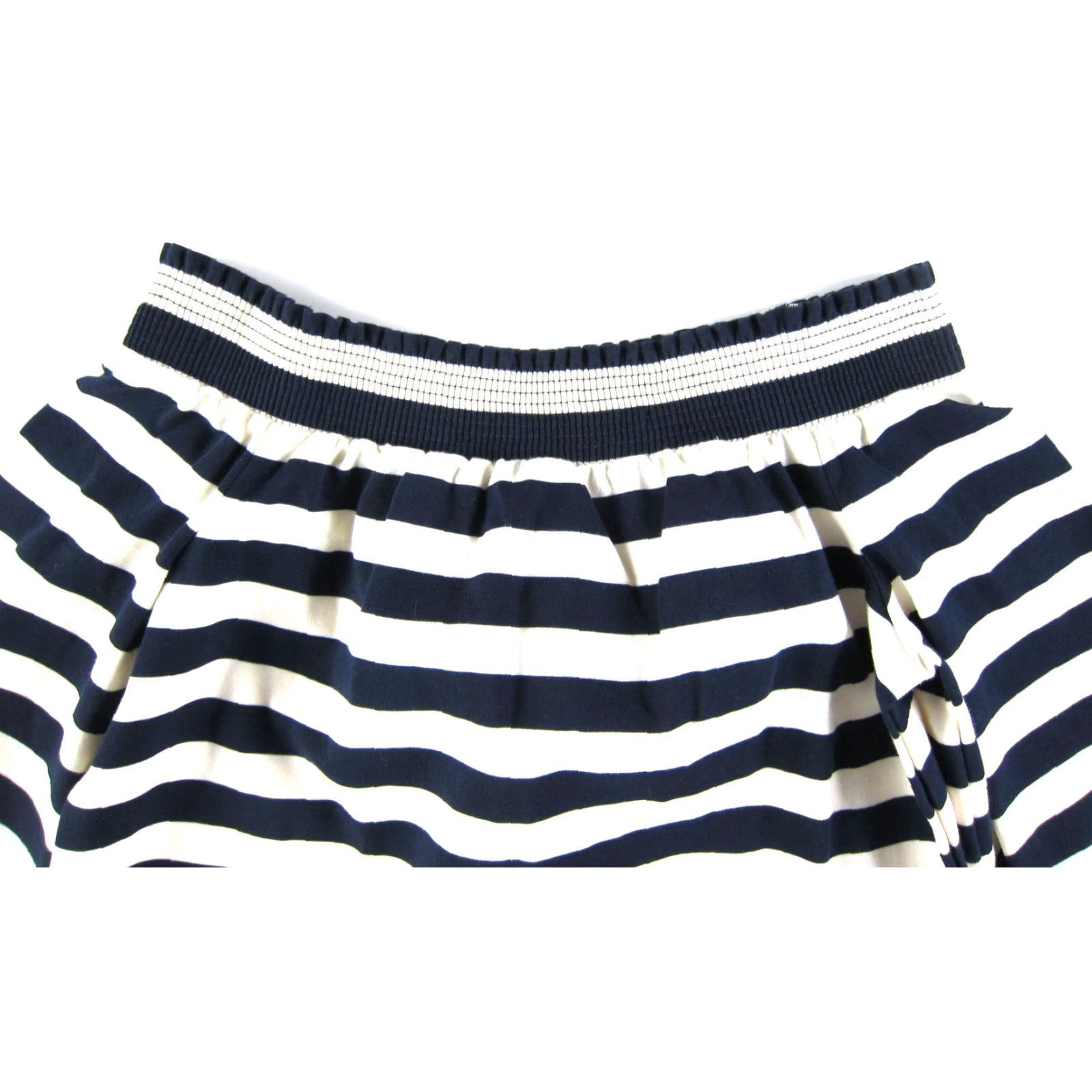 J.Crew J.CREW Navy Blue Ivory Stripe 3/4 Sleeve Off Shoulder Tunic Smock Dress XXS Womens Size XXS / US 00 / IT 34 - 4 Thumbnail