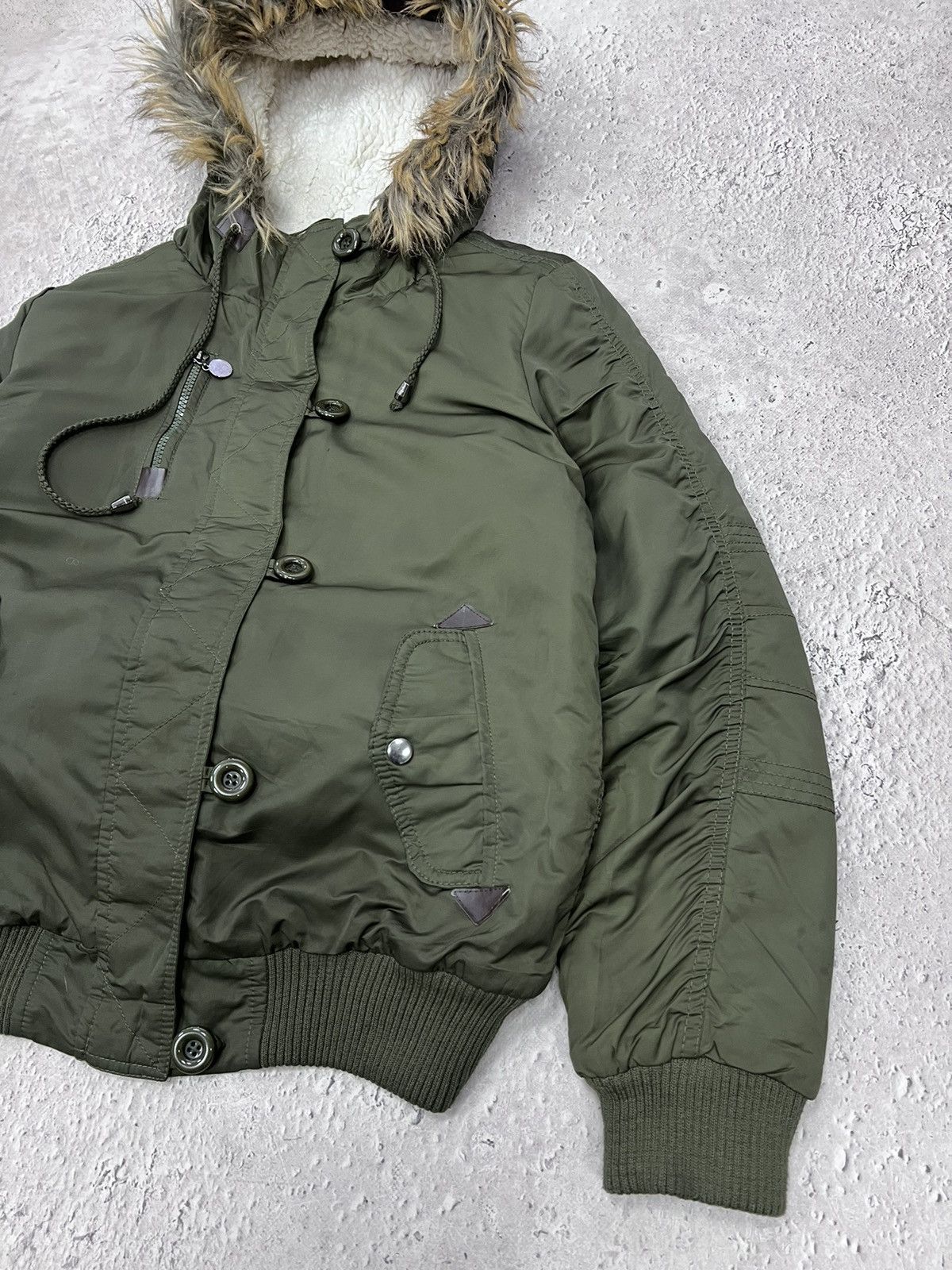Hysteric Glamour × If Six Was Nine × Le Grande Bleu (L.G.B.) Japanese Punk Grunge Fur bomber STUDDED JACKET opium style Size US M / EU 48-50 / 2 - 4 Thumbnail