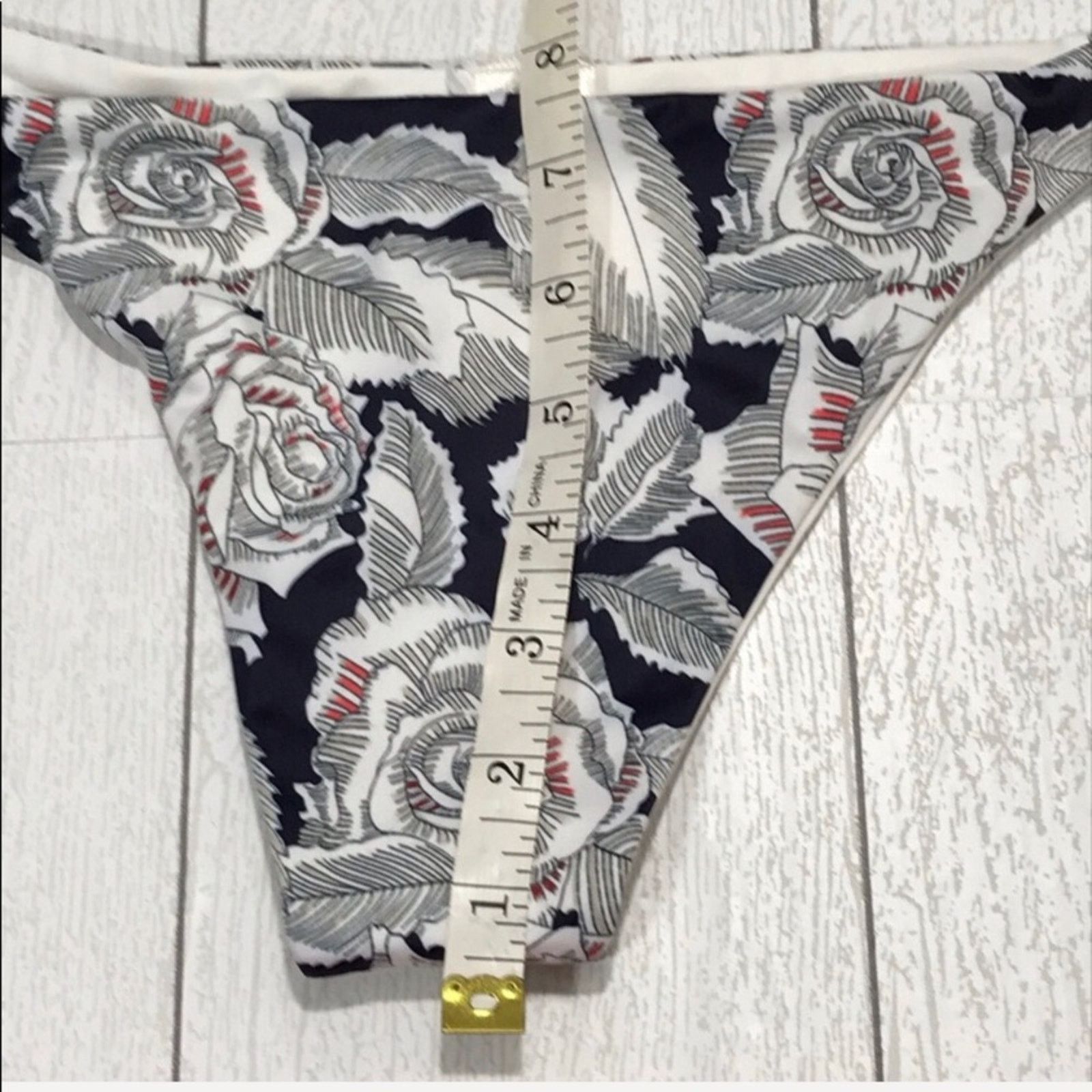 Tavik TAVIK Blue Floral Heather Bikini Bottom Size Large NWT Size ONE SIZE - 9 Thumbnail