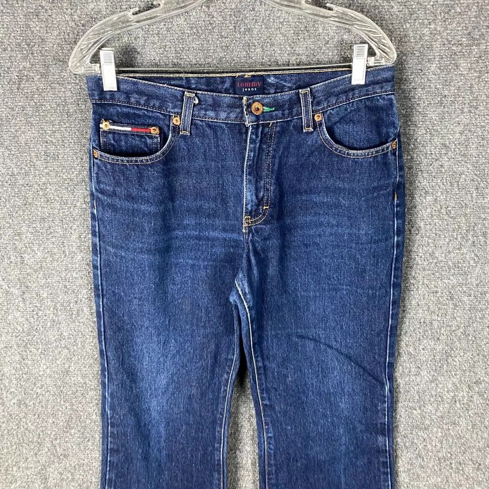 Tommy Hilfiger Tommy Jeans Women's 11/34 Denim Adults Mid Rise Distressed Size 32" / US 10 / IT 46 - 2 Thumbnail