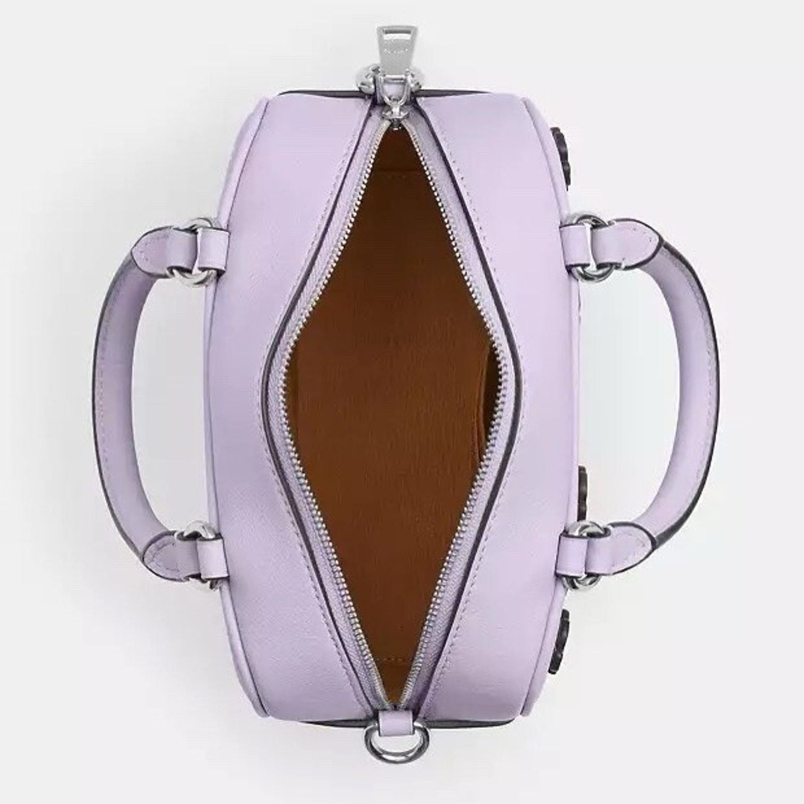 Coach NWT Coach Satchel Crossbody Bag Floral Applique CAJ99 Lilac Size ONE SIZE - 8 Thumbnail