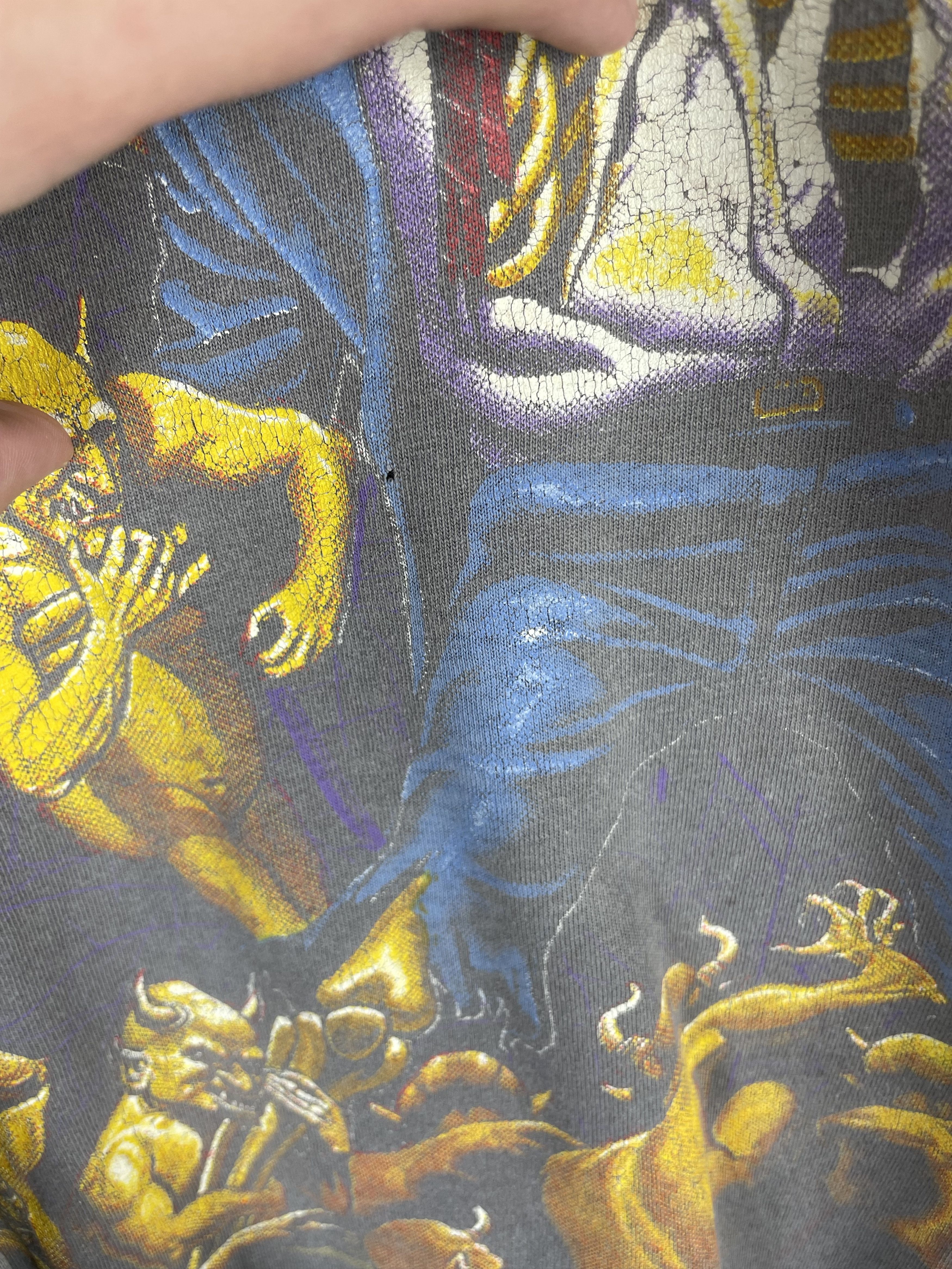 Band Tees × Vintage 1991 MEGADETH ALL OVER PRINT AOP WILD OATS TEE SHIRT Size US XL / EU 56 / 4 - 8 Thumbnail