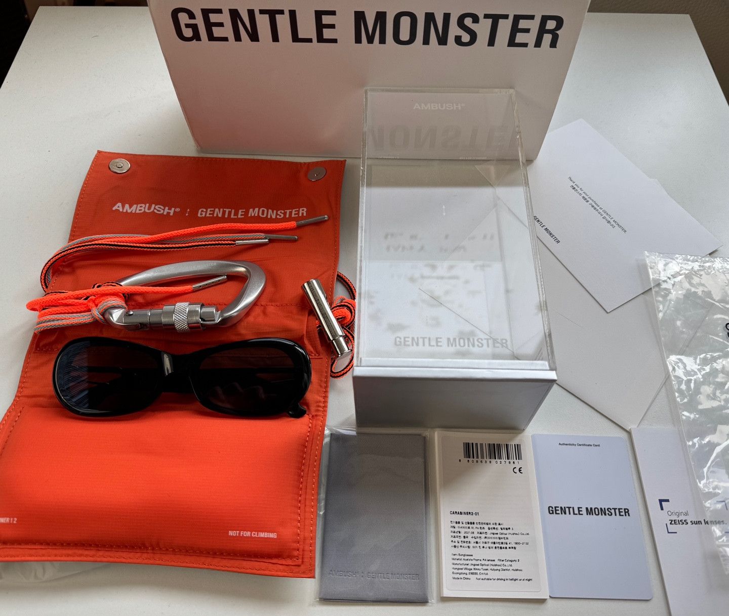 Ambush Design × Gentle Monster Gentle Monster x AMBUSH Carabiner 2 01 Sunglasses Size ONE SIZE - 2 Thumbnail