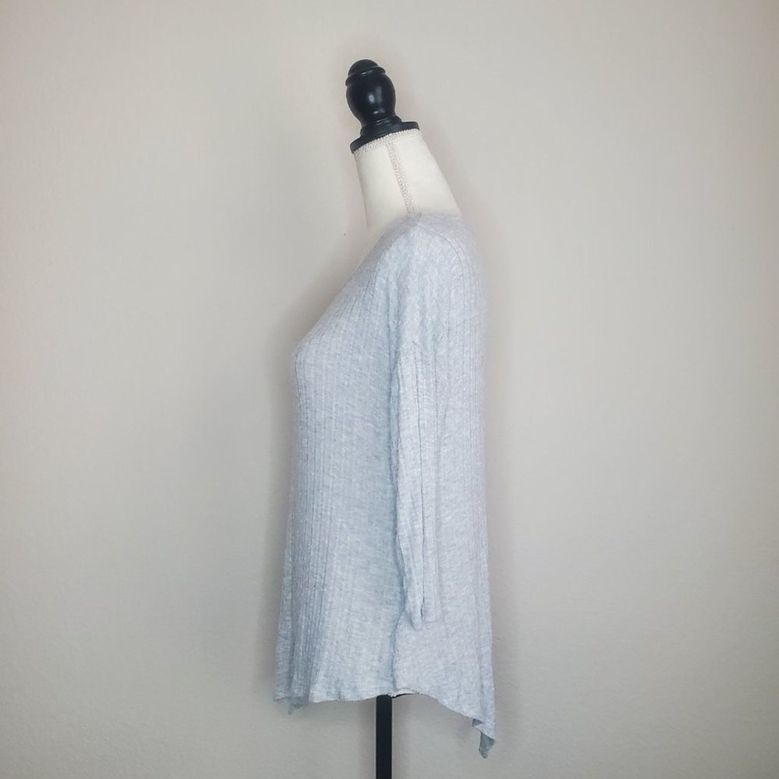 Nordstrom BoBeau Gray Asymmetrical Top Small Petite Size S / US 4 / IT 40 - 4 Thumbnail