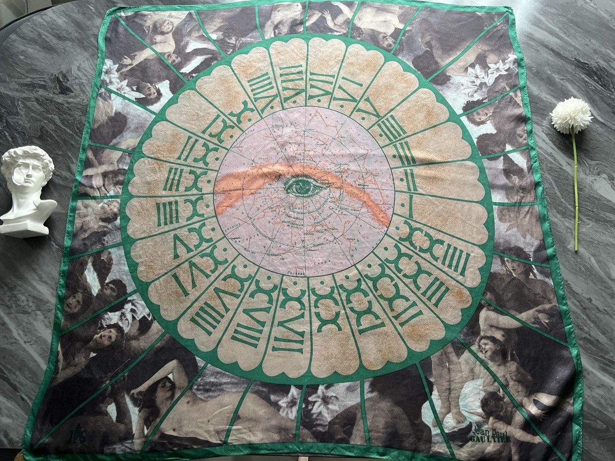 Jean Paul Gaultier Jean Paul Gaultier : JPG Numeric Circa Silk Scarf Size ONE SIZE - 2 Thumbnail