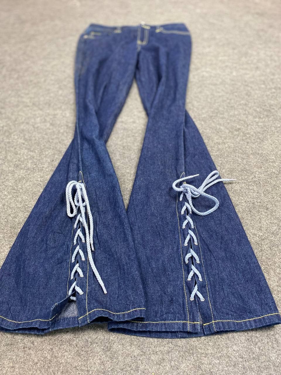 Japanese Brand vintage japanese brand bootcut flare denim nice design Size 28" / US 6 / IT 42 - 12 Thumbnail