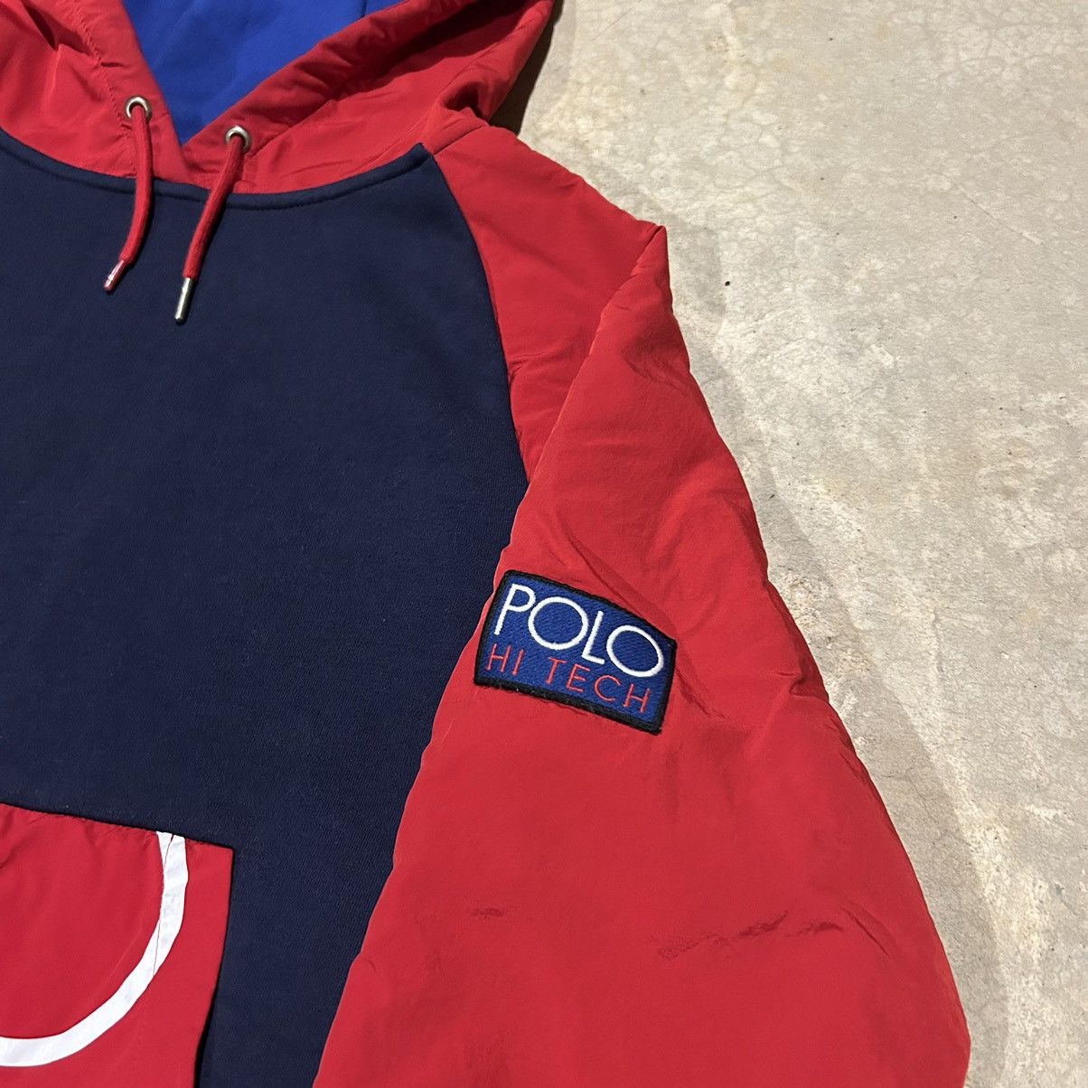 Polo Ralph Lauren × Vintage Vintage Polo Ralph Lauren Hi Tech Hooded Sweatshirt Rare Size US S / EU 44-46 / 1 - 4 Thumbnail