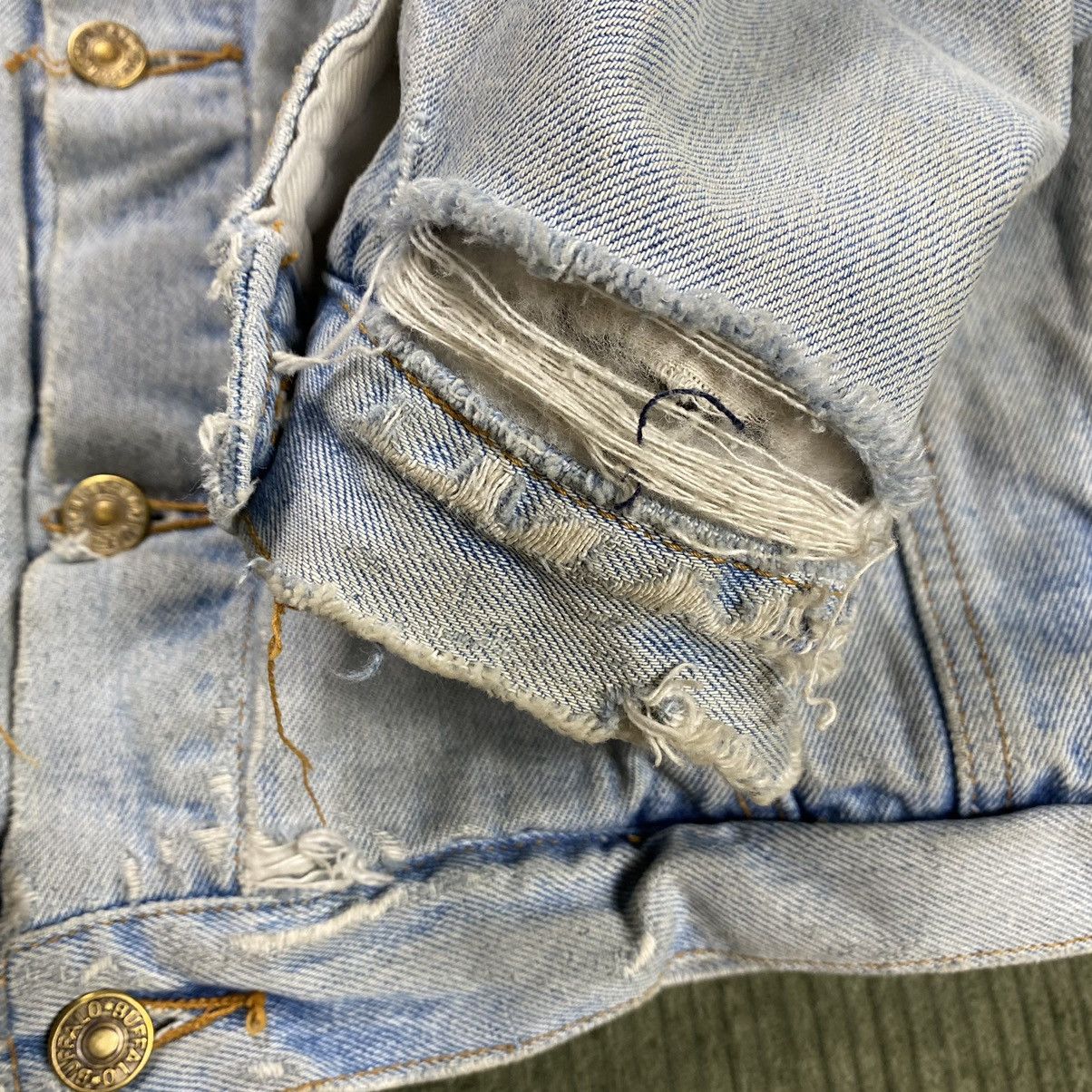 Thrashed Faded Denim Jacket