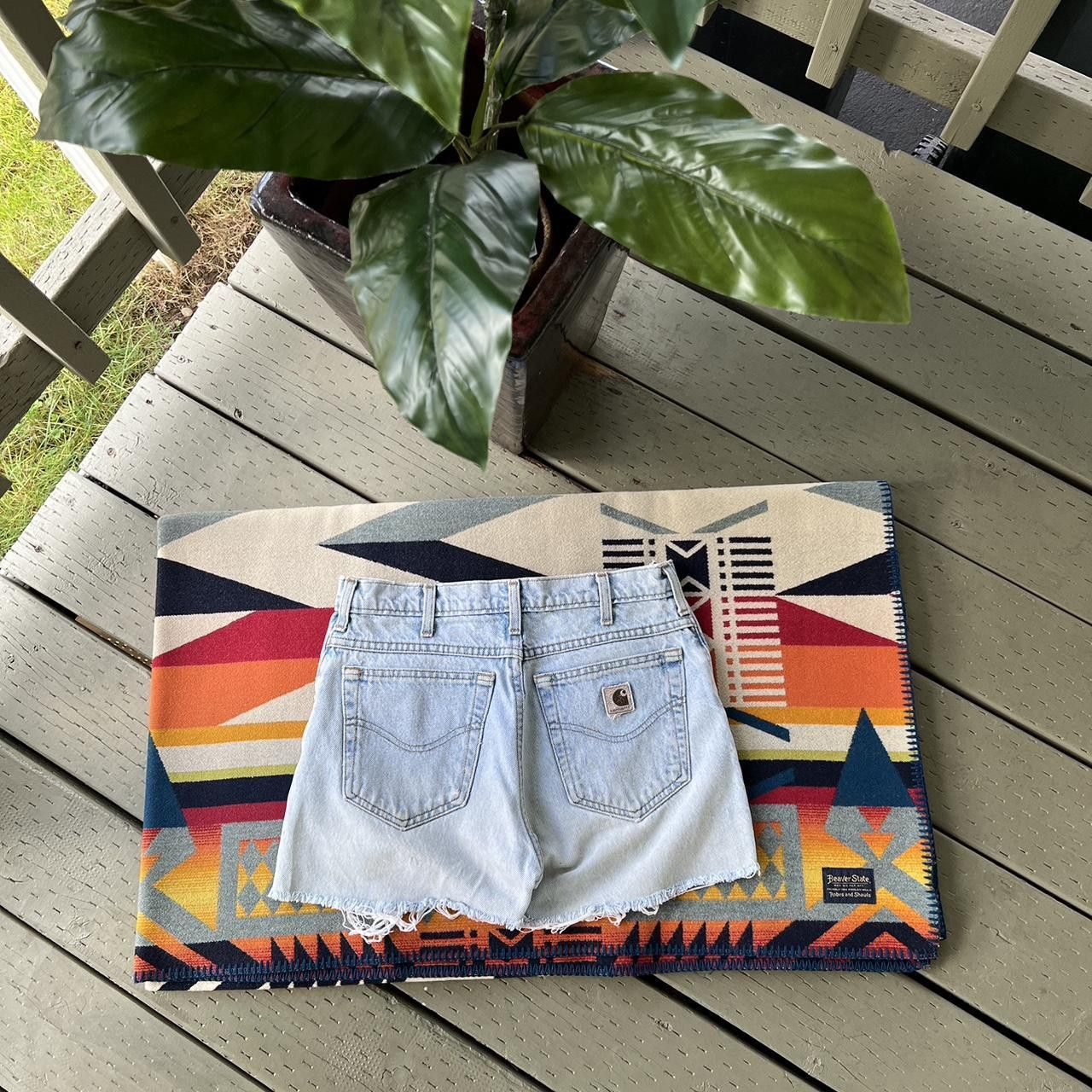 Carhartt × Vintage Carhartt Short pants Distressed Denim Size US 30 / EU 46 - 1 Thumbnail
