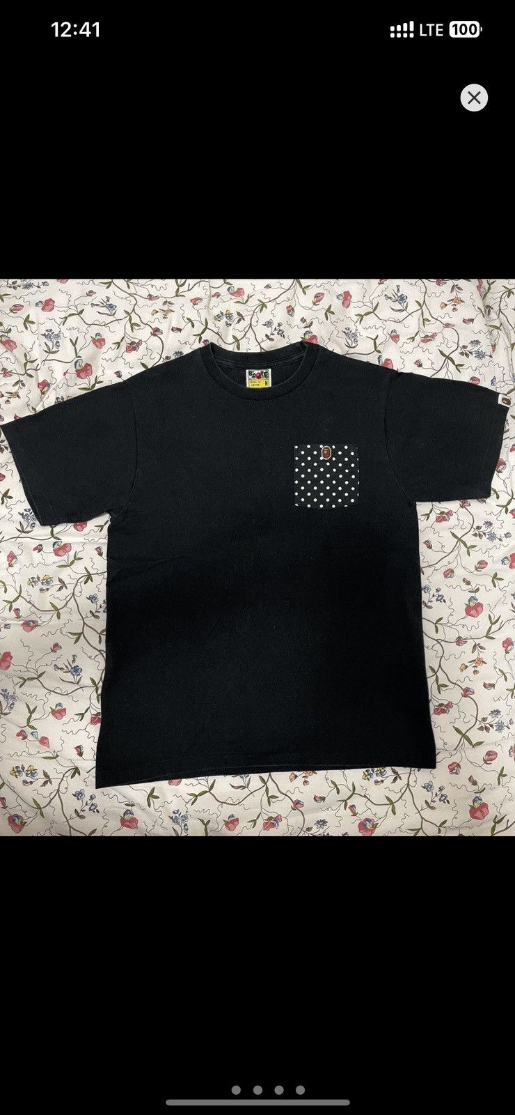 Bape Bape One Point Ape Head Logo Dotted Pocket Tee Size US M / EU 48-50 / 2 - 1 Thumbnail