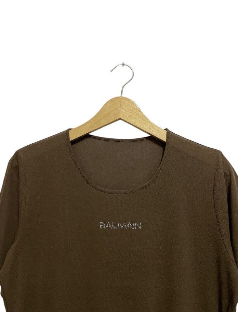 Balmain Vintage Balmain Mesh Crop tshirt Size M / US 6-8 / IT 42-44 - 2 Thumbnail