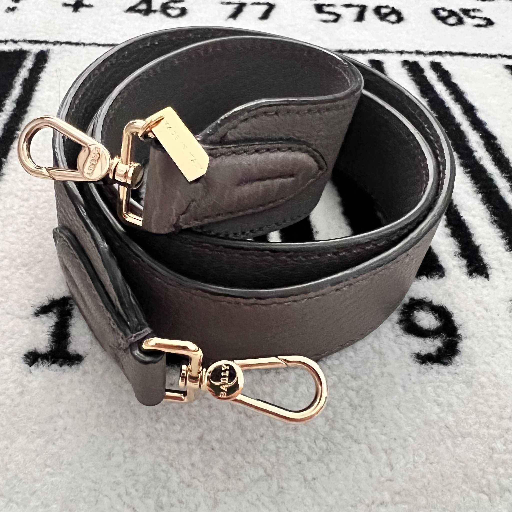 Bally Bally Leather Detachable Shoulder Bag / Bag Strap - Gray Size ONE SIZE - 4 Thumbnail