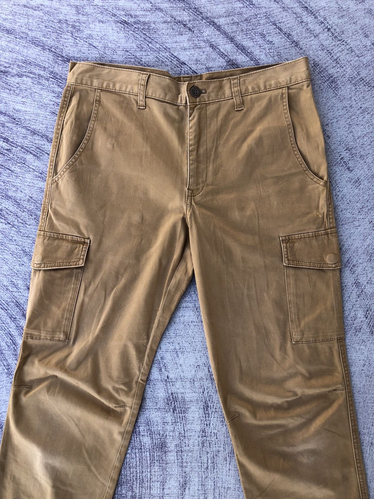 Japanese Brand Faded Cargo Multipocket Tactical Utility Pants Size US 32 / EU 48 - 2 Thumbnail