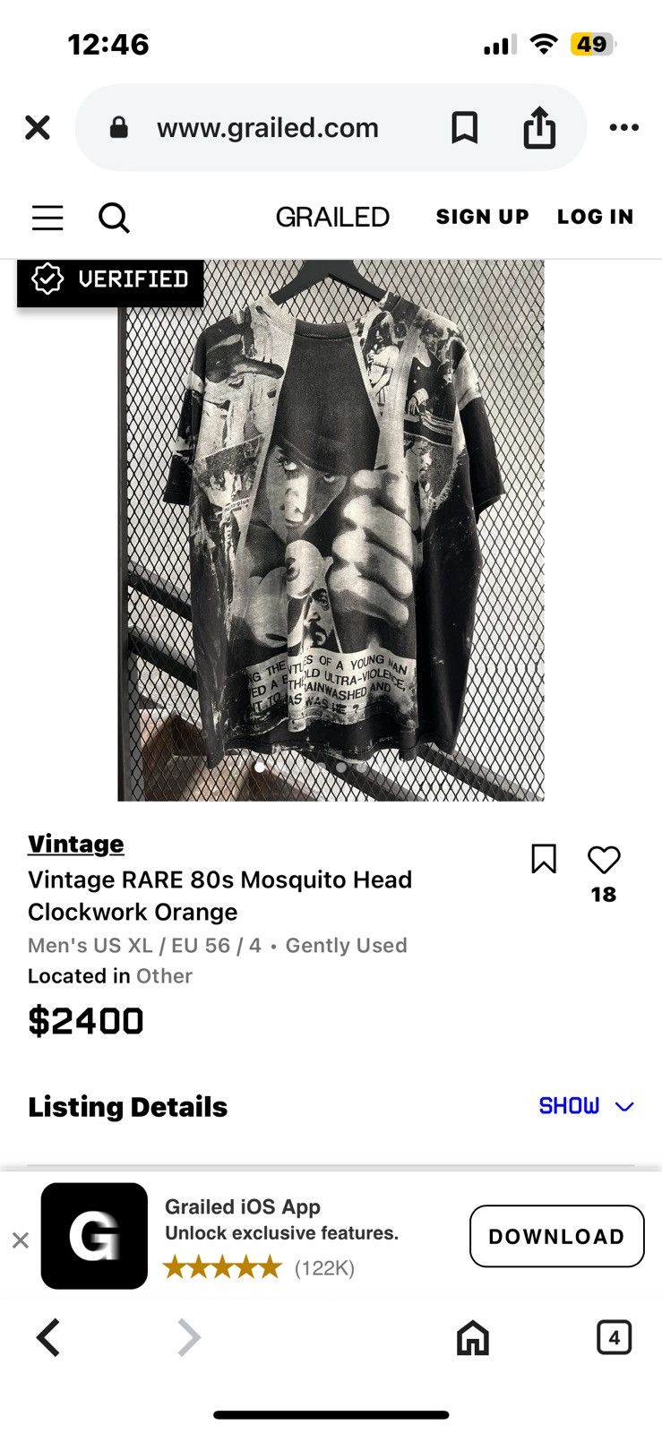 Vintage Vintage Overprint Clockwork Orange 90s MOSQUITOHEAD tee Size US XL / EU 56 / 4 - 11 Thumbnail