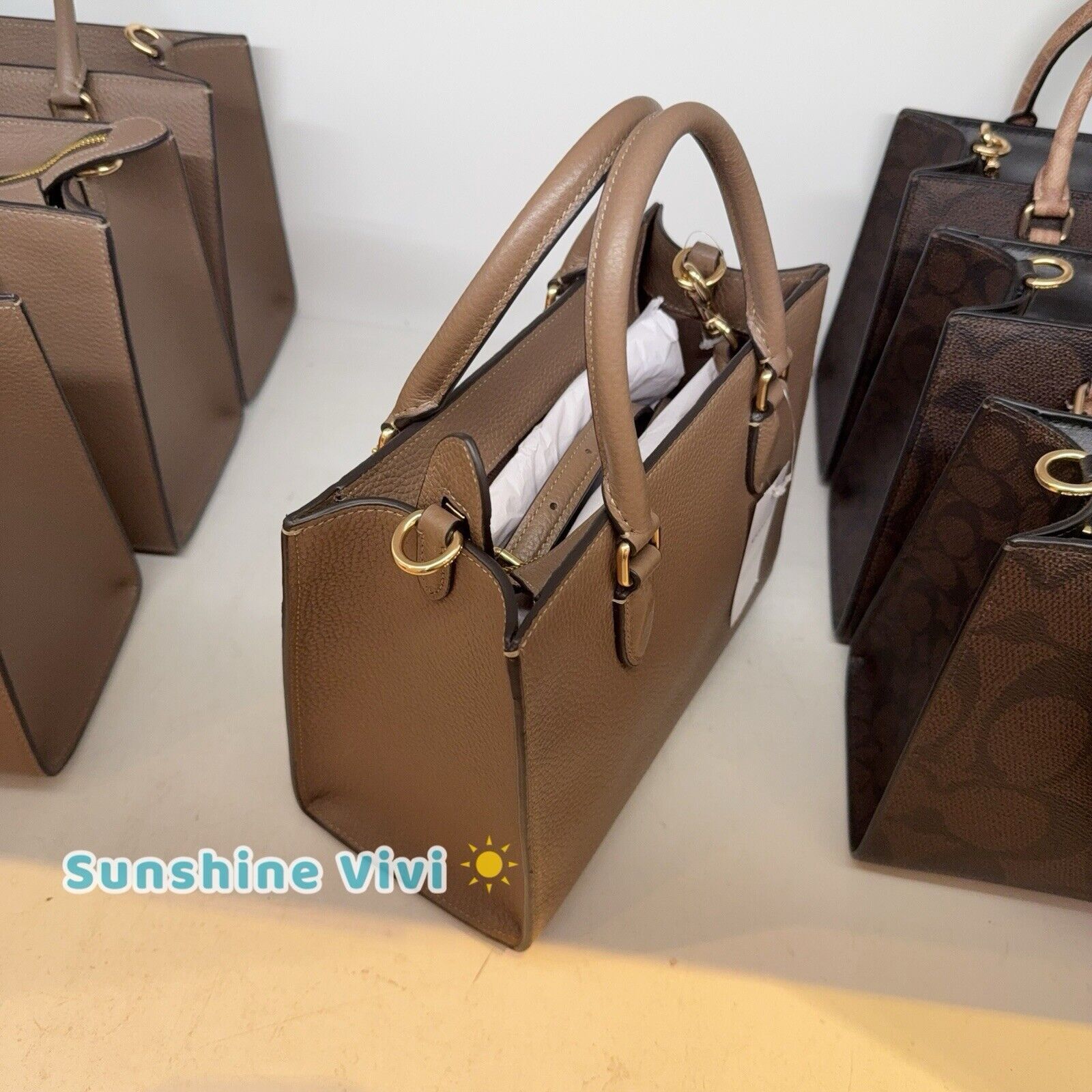 Coach NWT Coach Maggie Small Tote Bag Blocked CY668 Size ONE SIZE - 5 Thumbnail