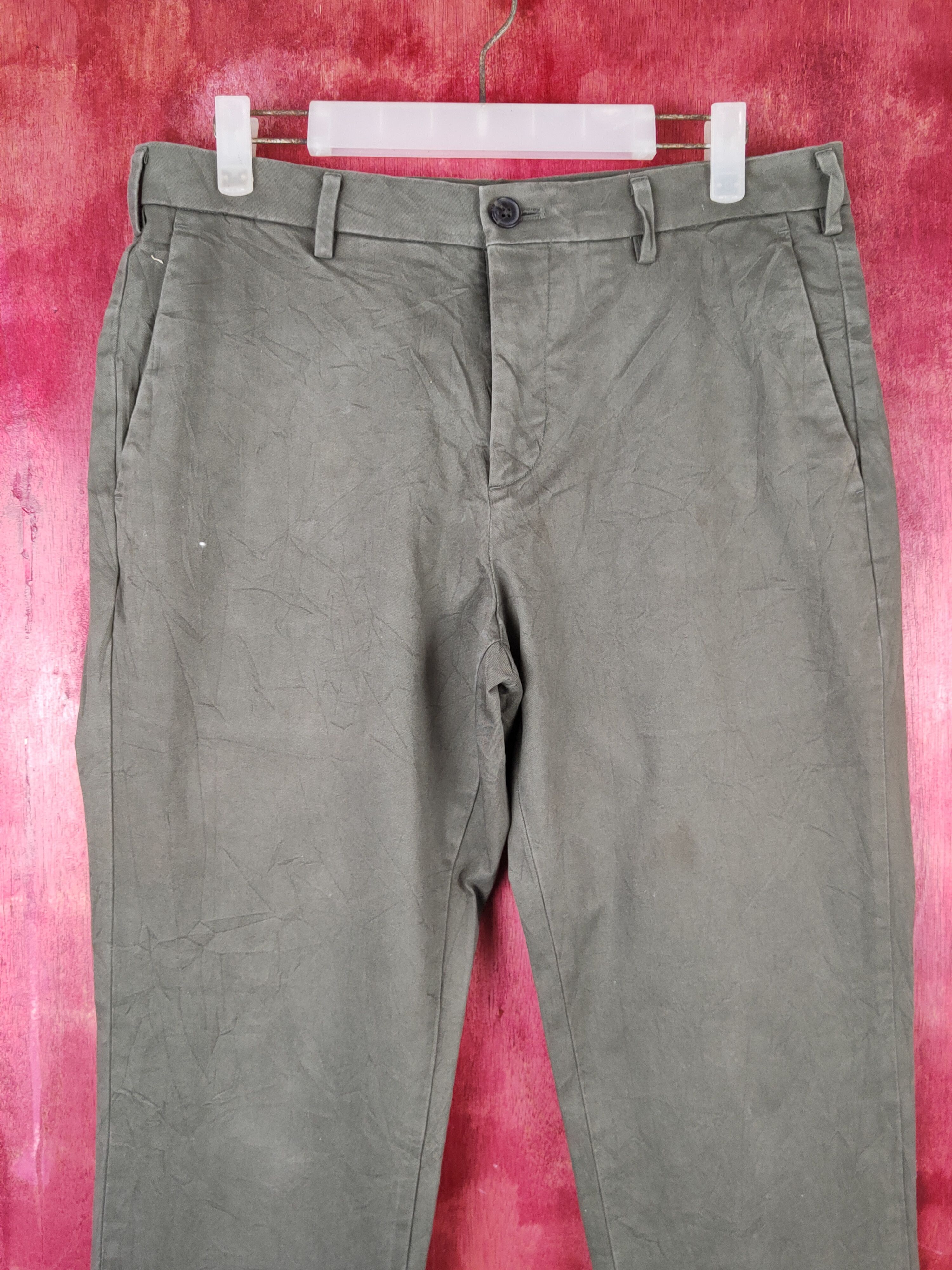 Japanese Brand × Uniqlo Uniqlo Olive Multipocket Casual Pants #S1410 Size US 32 / EU 48 - 2 Thumbnail