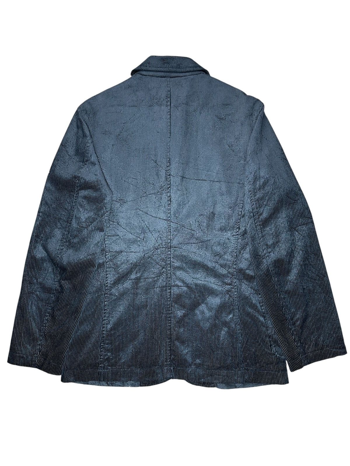 Emporio Armani Emporio Armani Black Corduroy Blazer Jacket Size 40R - 3 Thumbnail