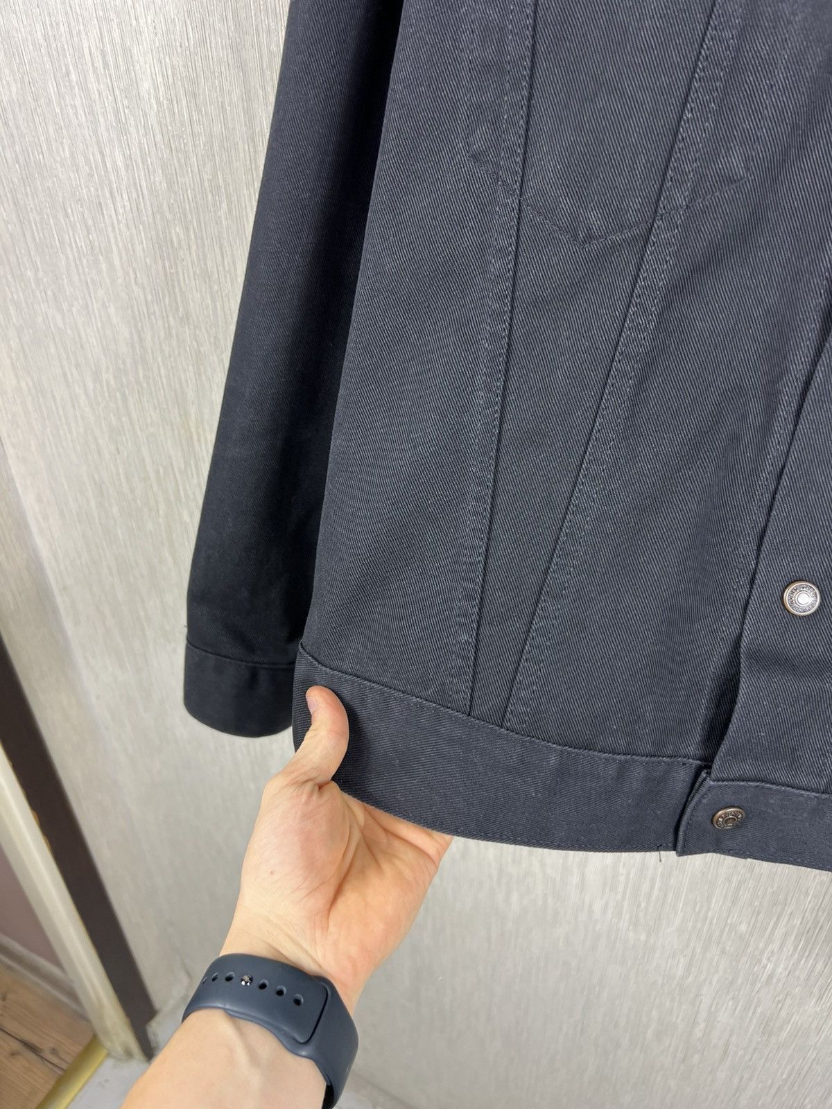 Levi's Vintage 90s Levi’s Sta-Prest denim trucker jacket levis logo Size XL / US 12-14 / IT 48-50 - 11 Thumbnail