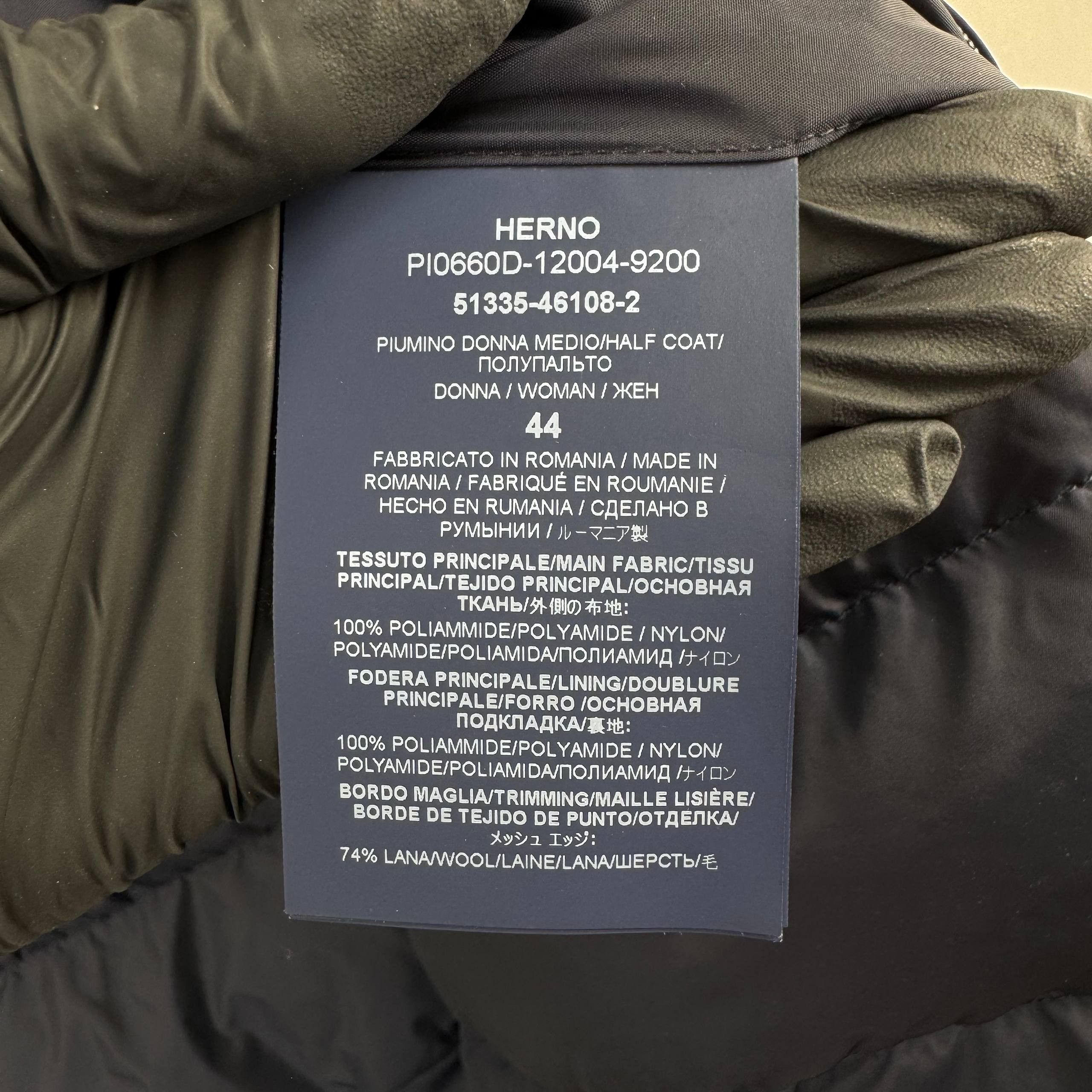 Herno Herno Down Puffer Jacket Navy Womens Size M Size M / US 6-8 / IT 42-44 - 7 Thumbnail