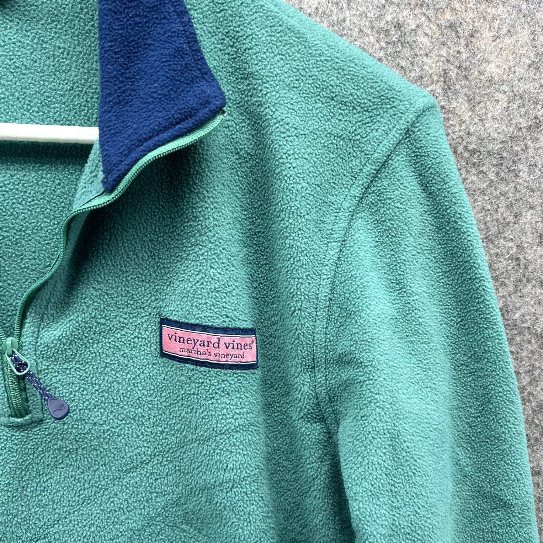 Vineyard Vines VINTAGE Vineyard Vines Sweater Men Small Teal Blue 1/4 Zip Pullover Fleece Jacket Regular Fit Logo Long Sleeve Size US S / EU 44-46 / 1 - 6 Thumbnail