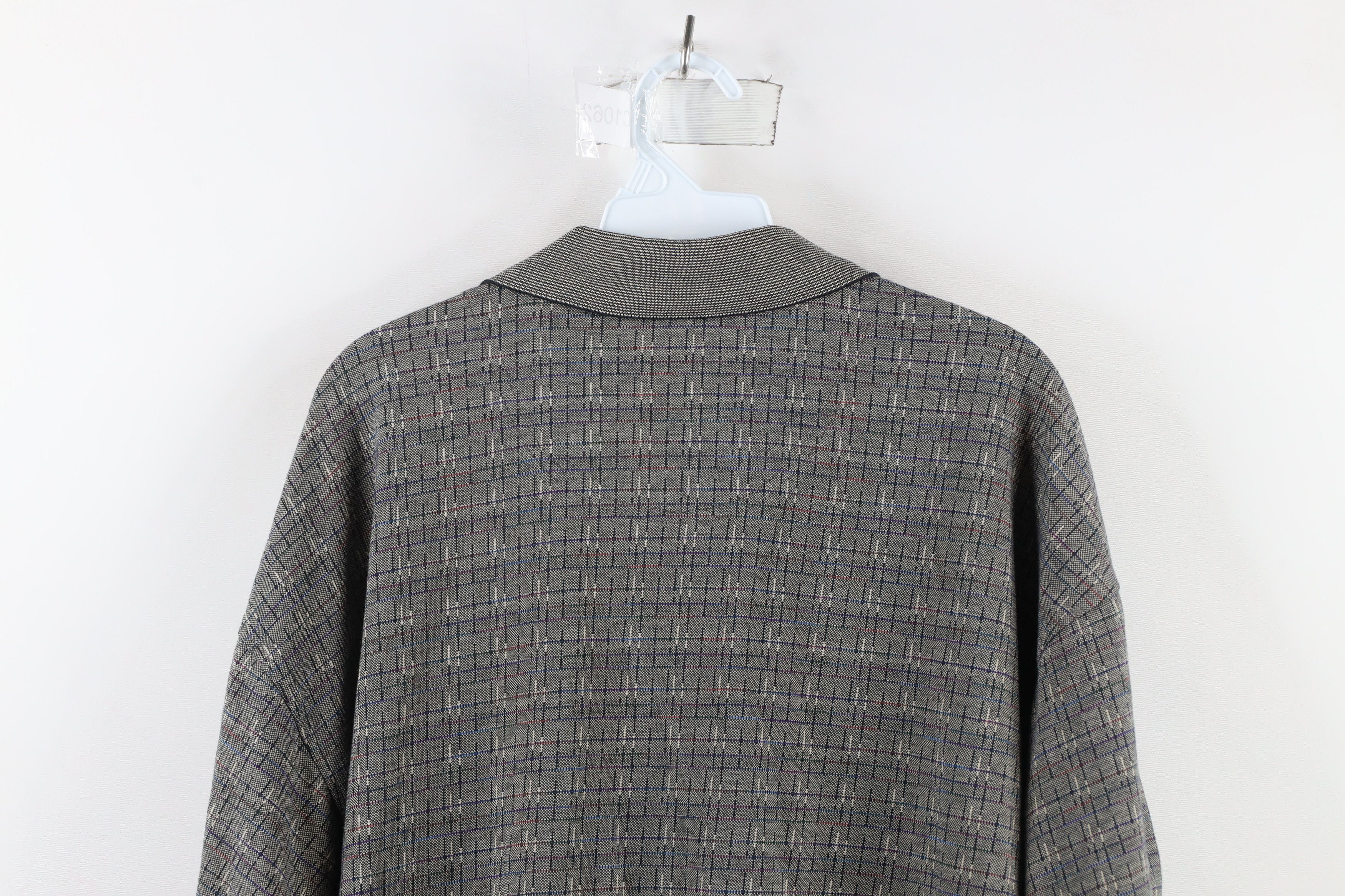 Vintage Vintage Streetwear Geometric Knit Pullover Polo Shirt Size US XL / EU 56 / 4 - 7 Thumbnail